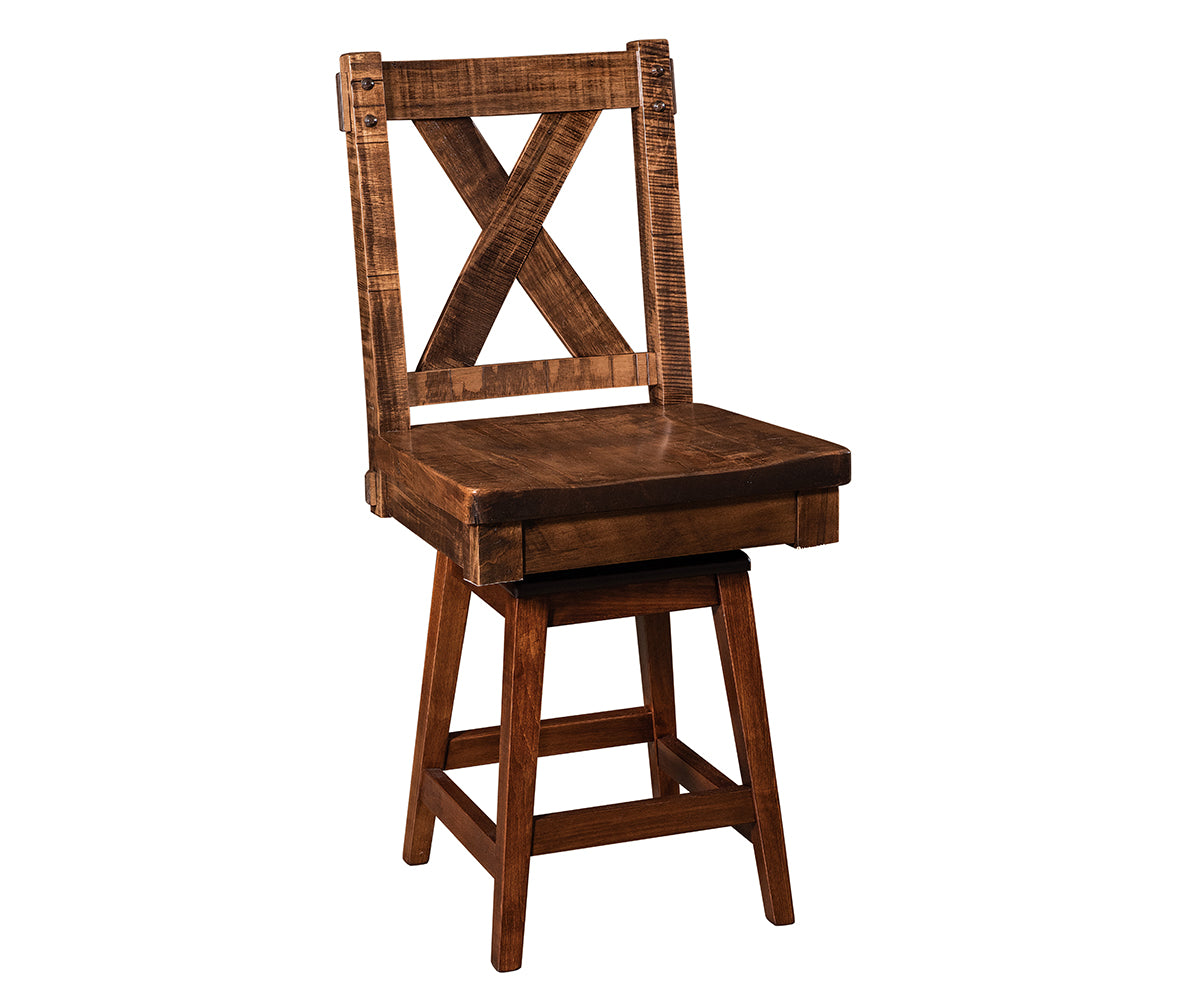 Amish Denver Swivel Bar Chair