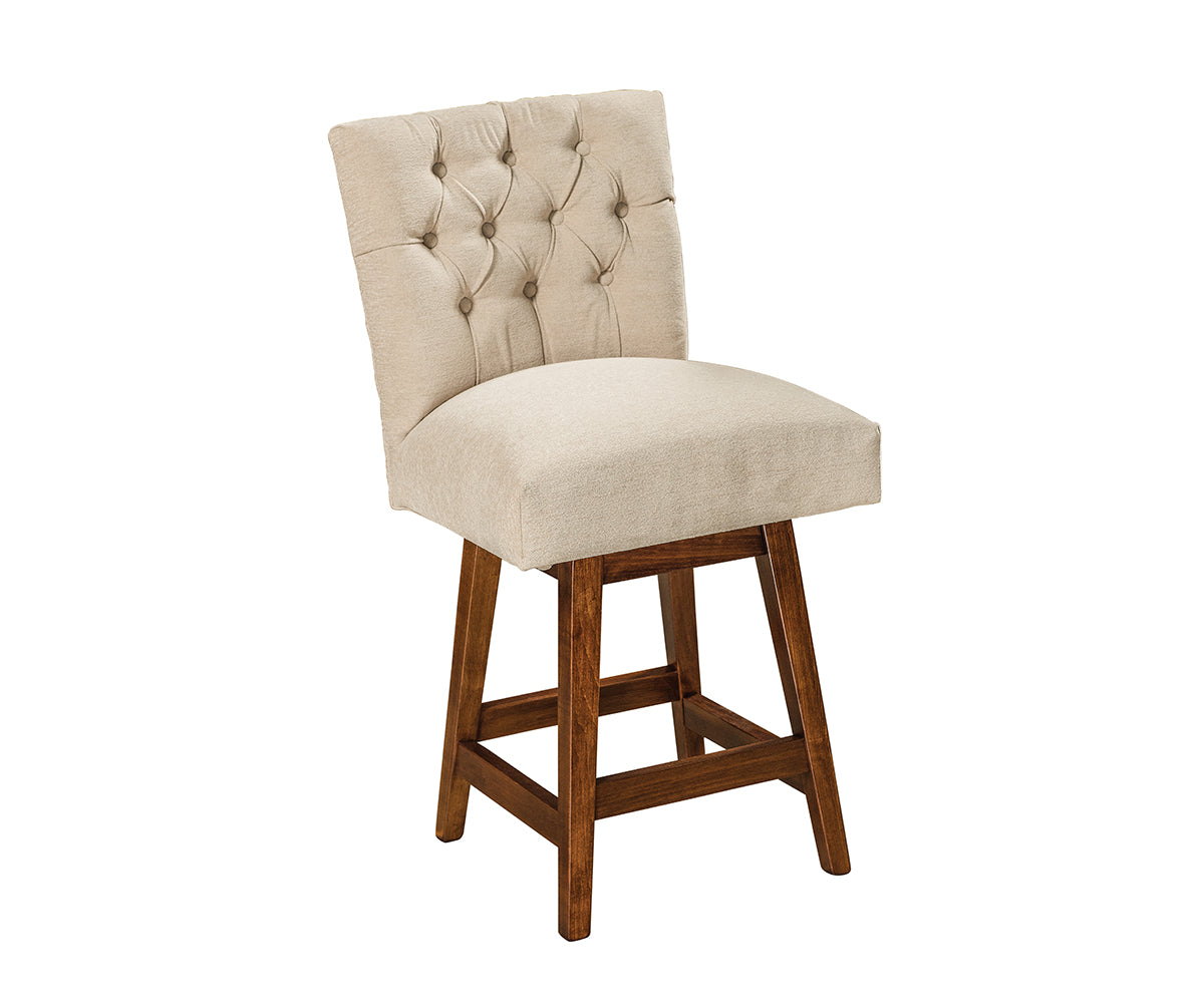 Amish Alana Parsons Swivel Bar Chair