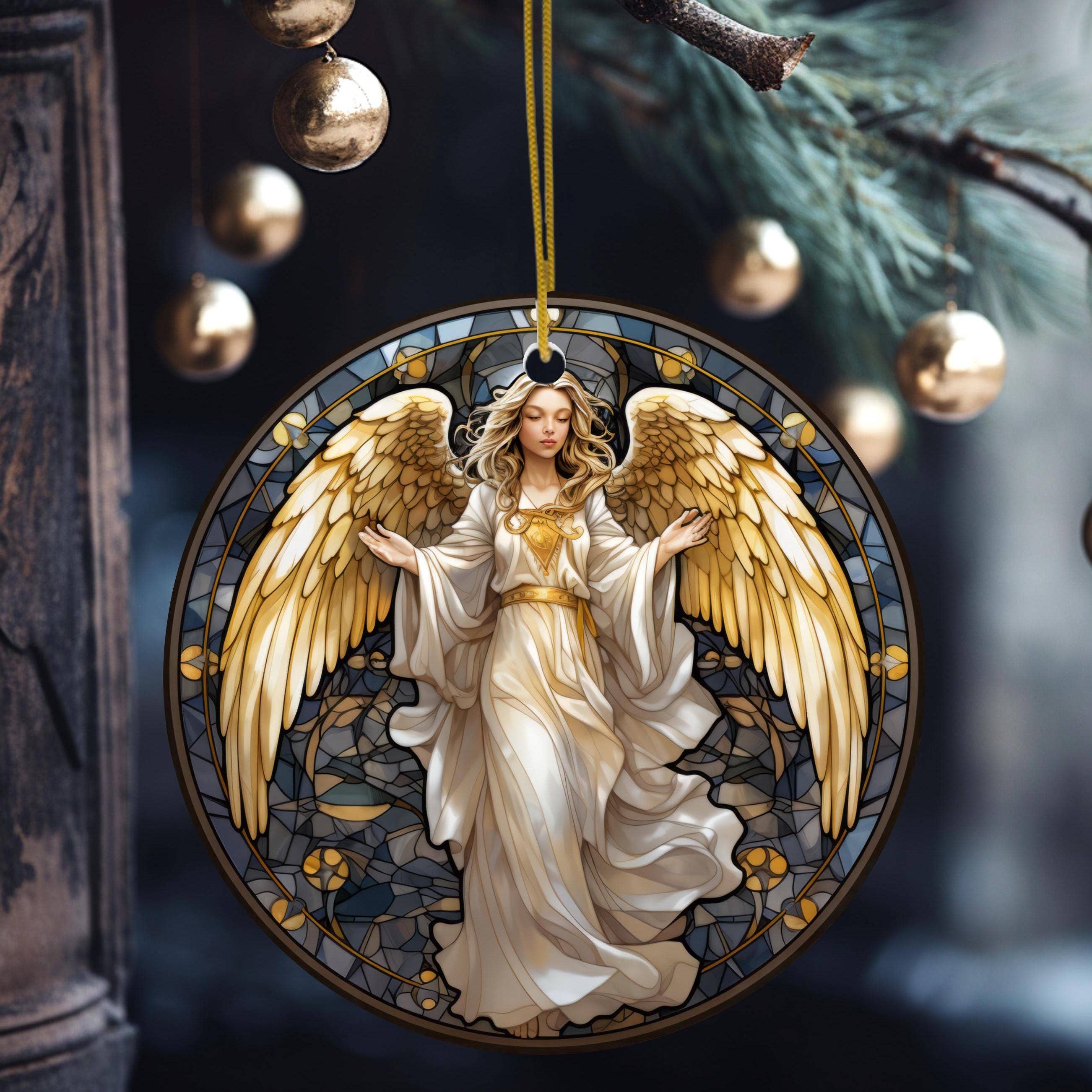 Christmas Angel Ceramic Ornament