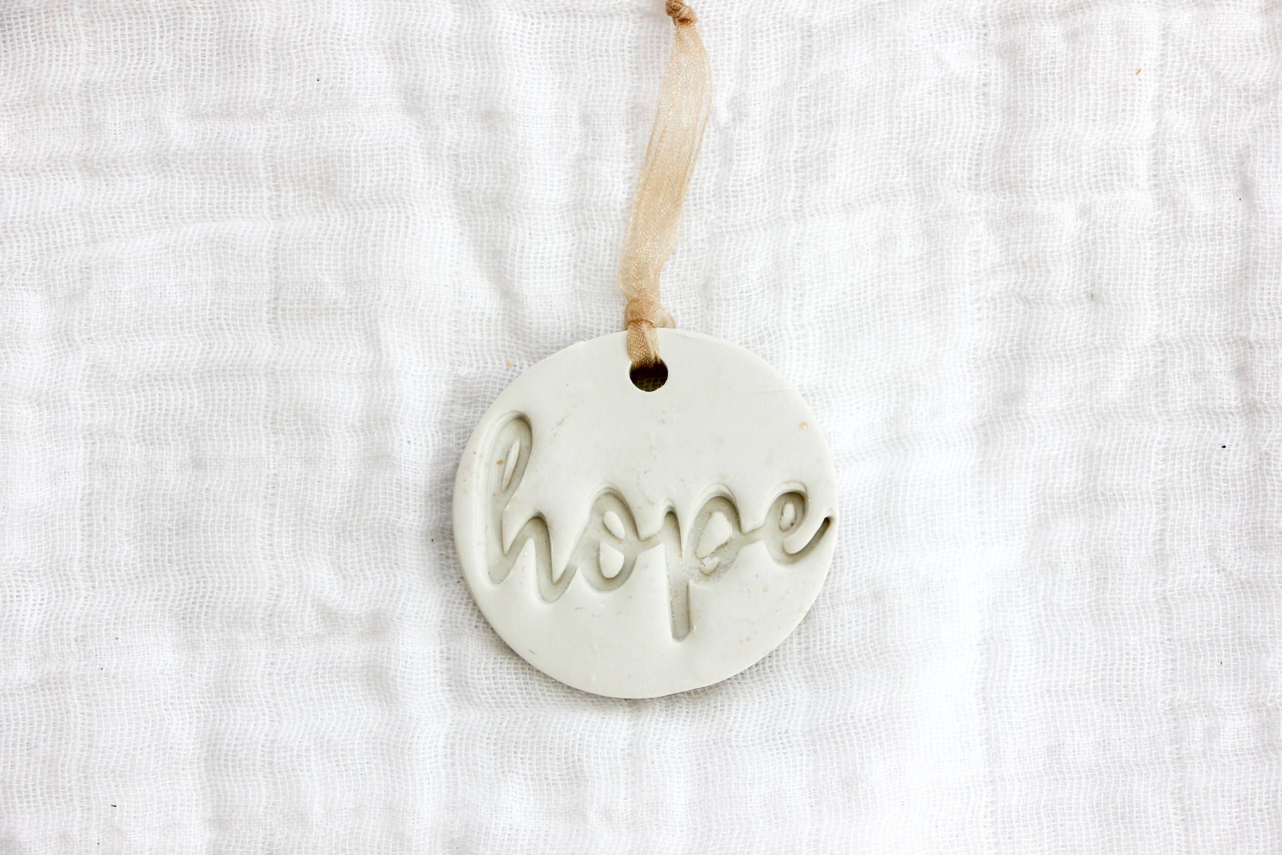 Hope, Joy, and Noel Ornaments