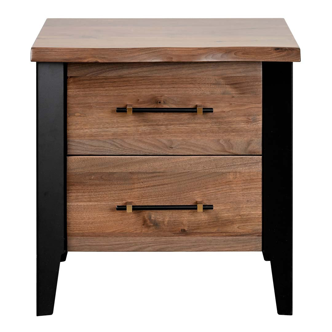 Amish Uptown Two Drawer Nightstand