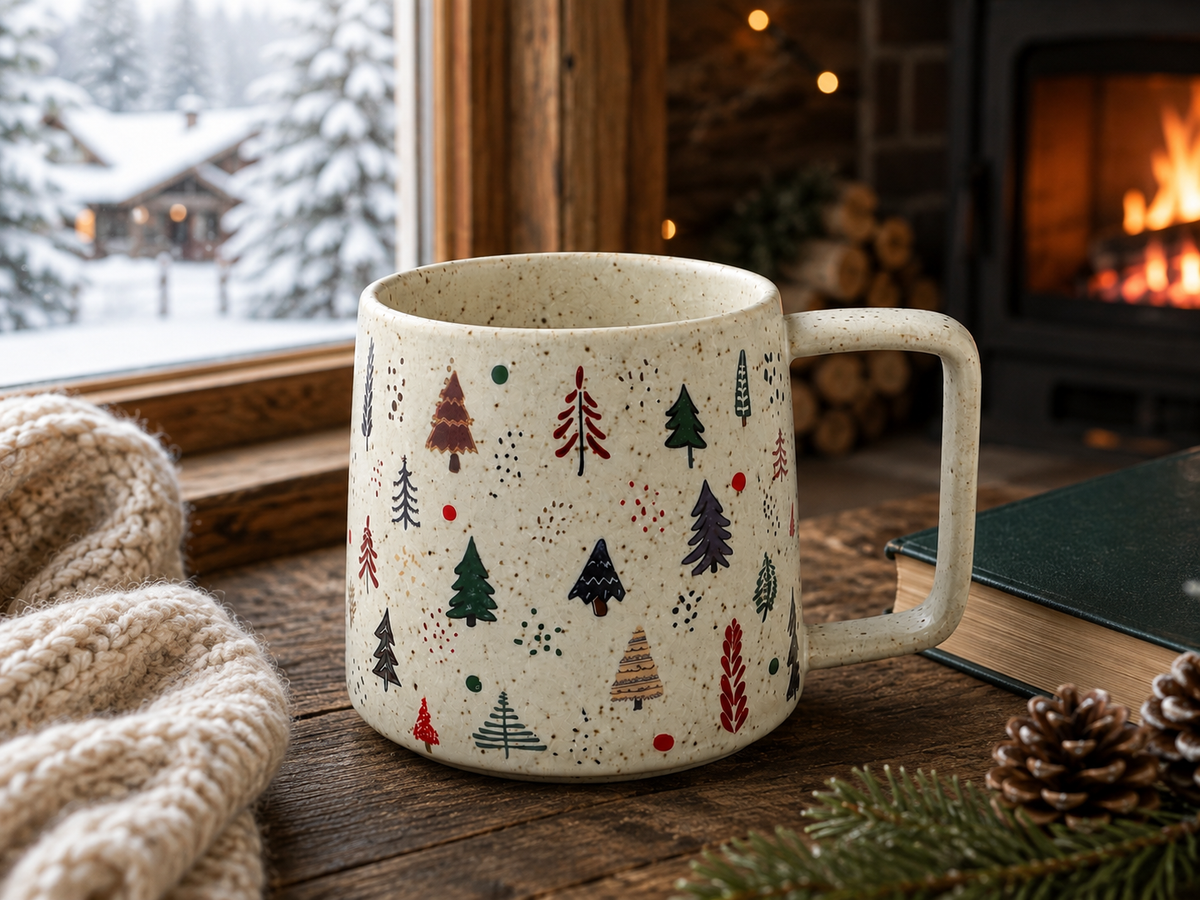 Festive Fir Stoneware Mug