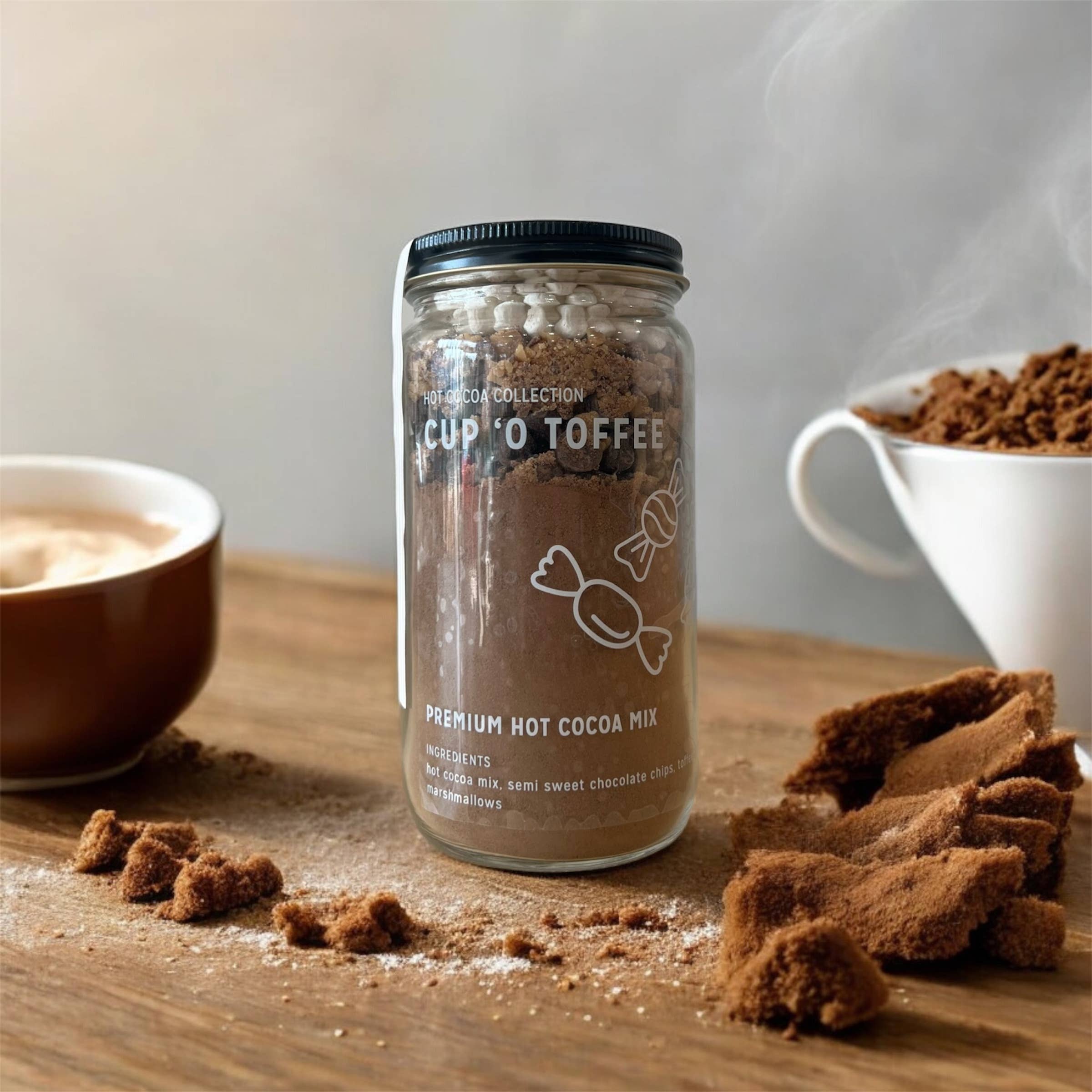 "Cup 'O Toffee" - Hot Cocoa Mix Jar 