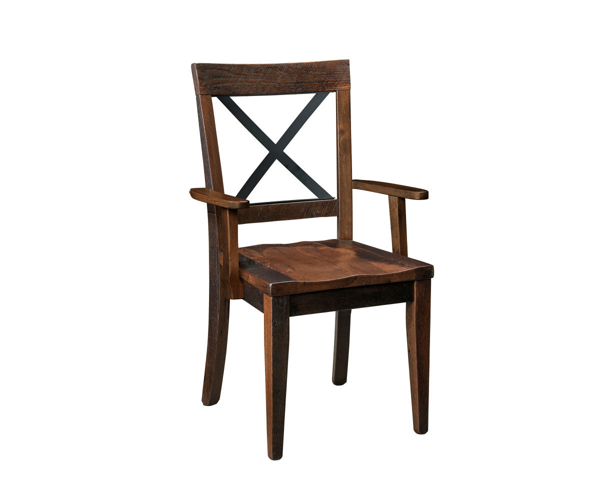 Amish Wellington Chair-Dining Chair-Arm Chair-Standard-Wood Seat-The Amish House