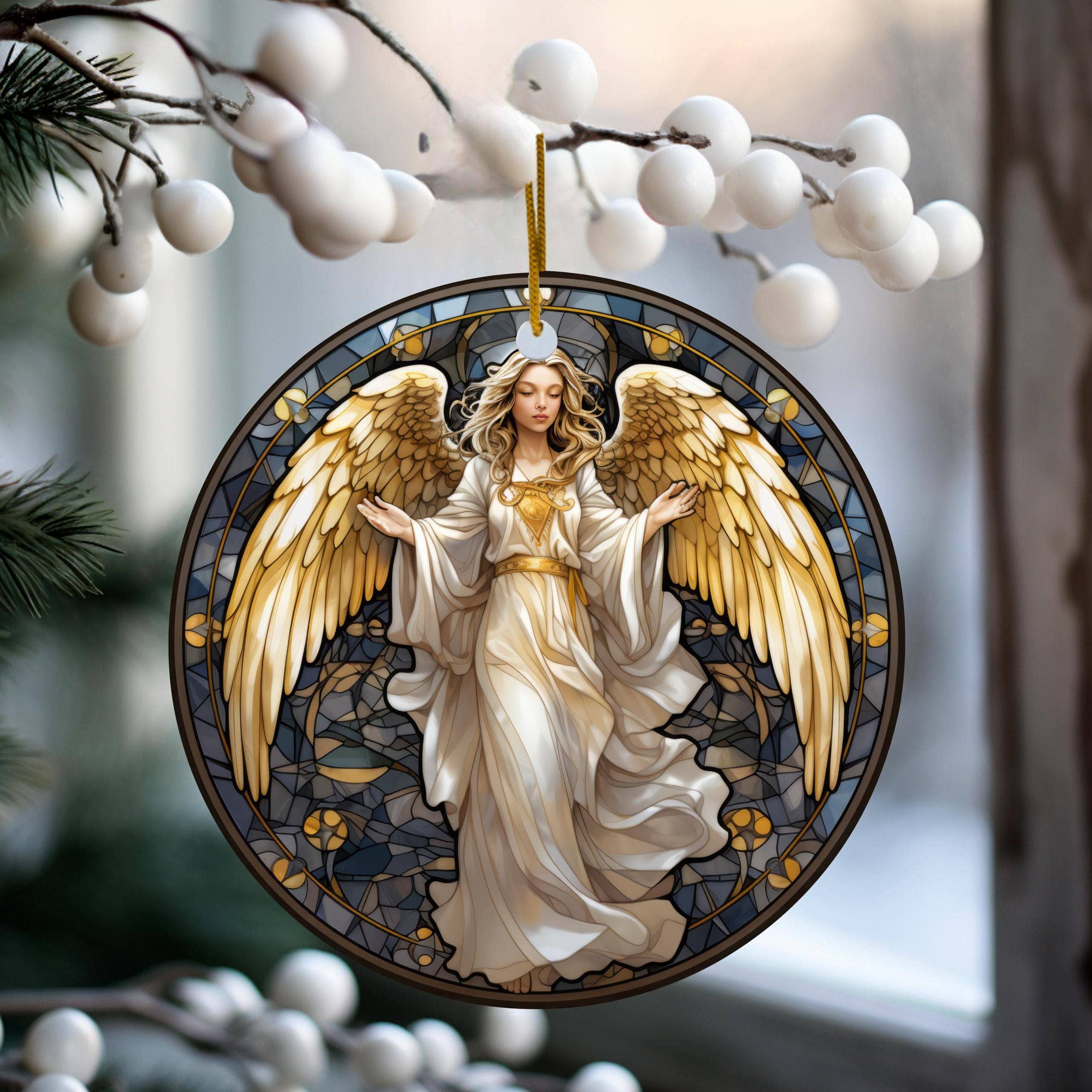 Christmas Angel Ceramic Ornament