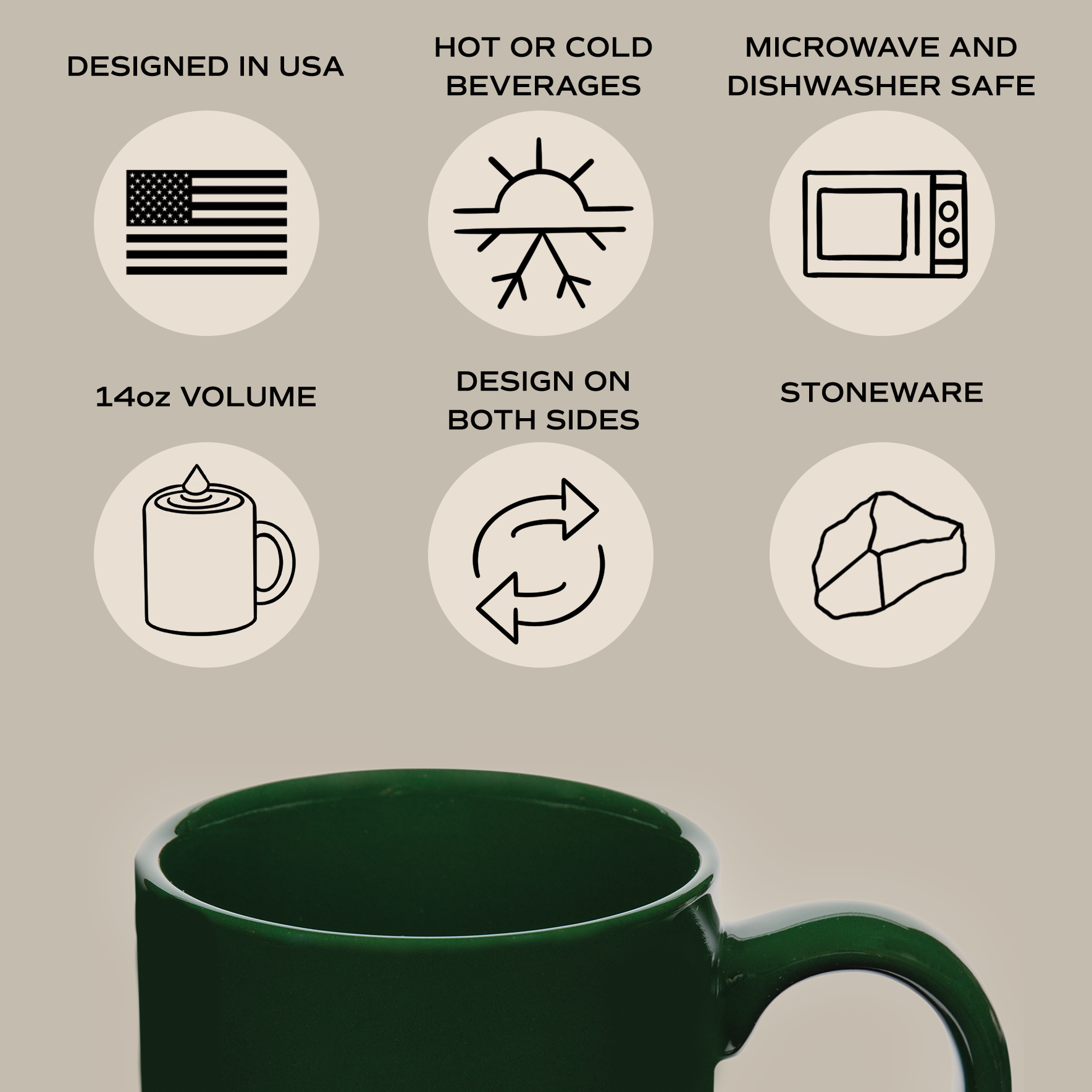 Fa La La Stoneware Coffee Mug
