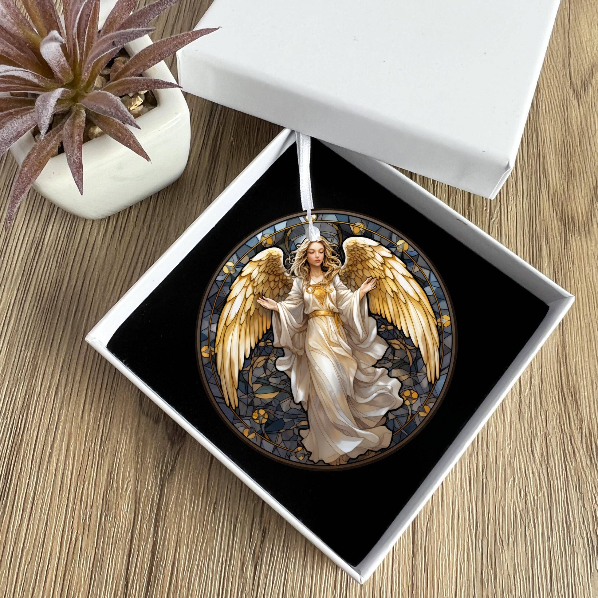 Christmas Angel Ceramic Ornament