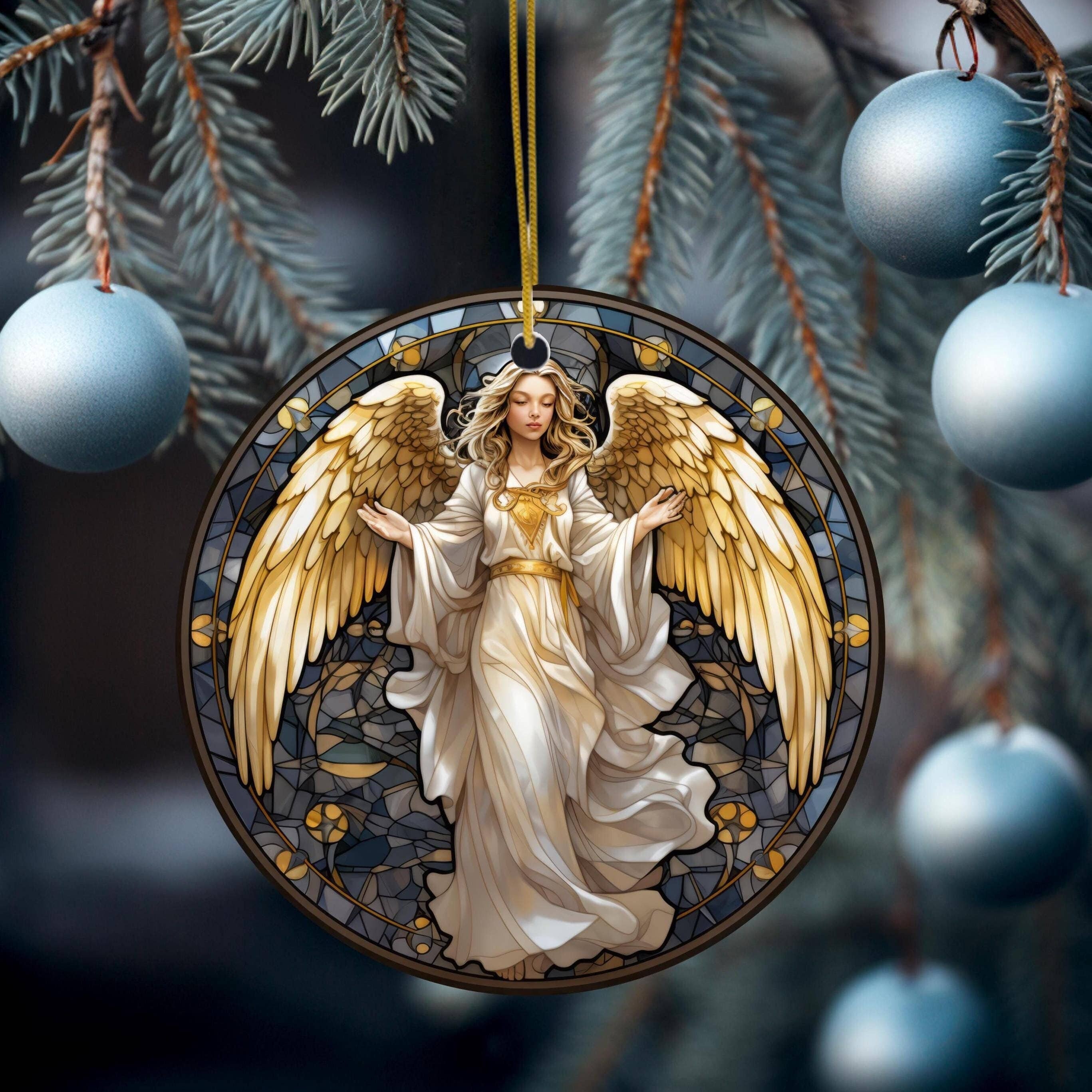 Christmas Angel Ceramic Ornament