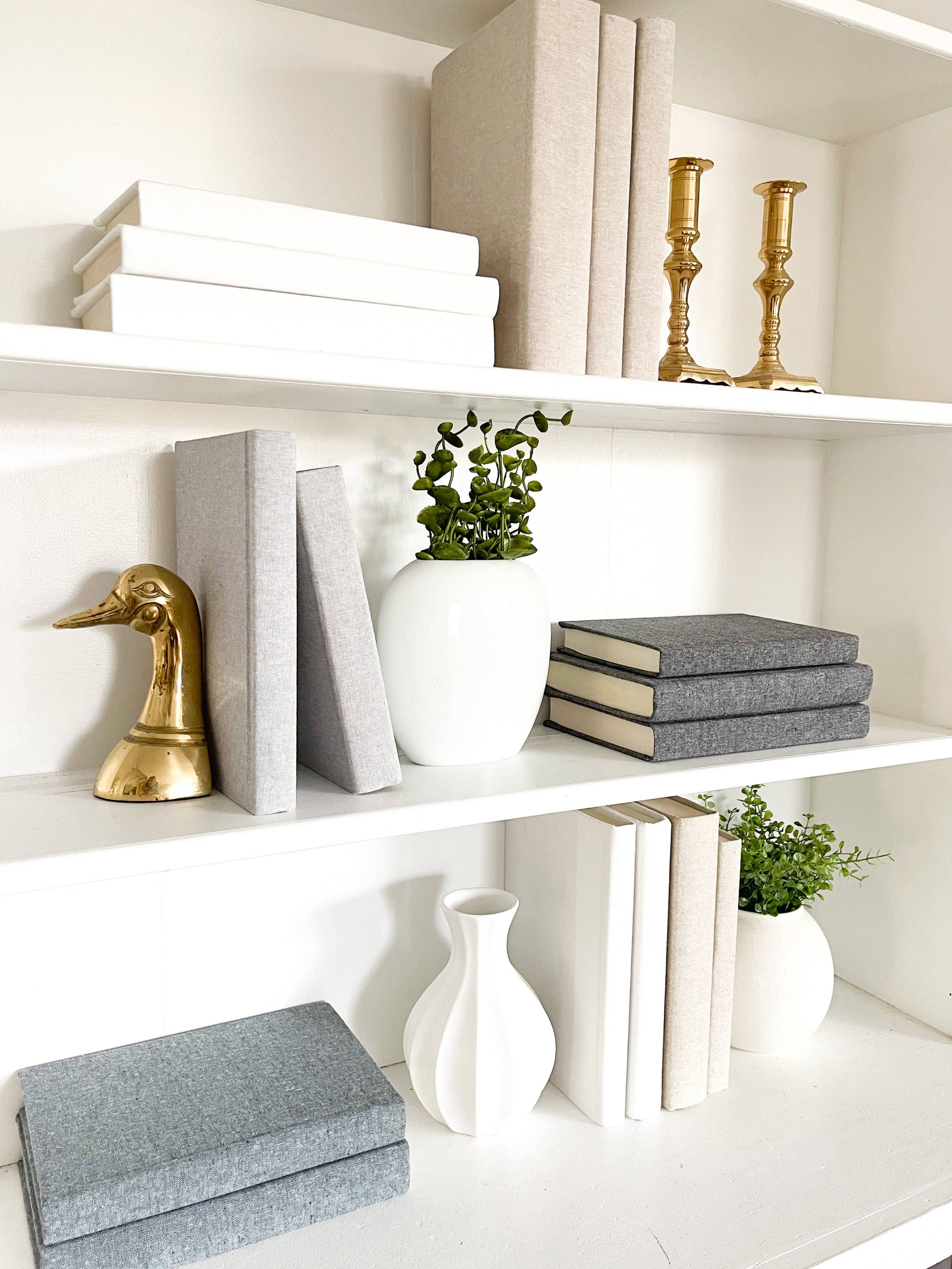 Decorative Linen Covered Books
