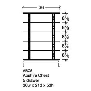 dimensions for amish abshire chest