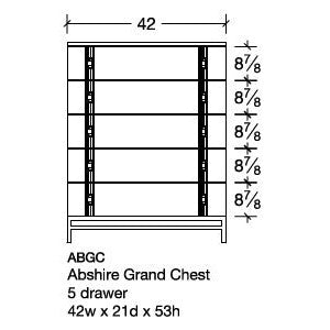 dimensions for amish asbshire grand chest