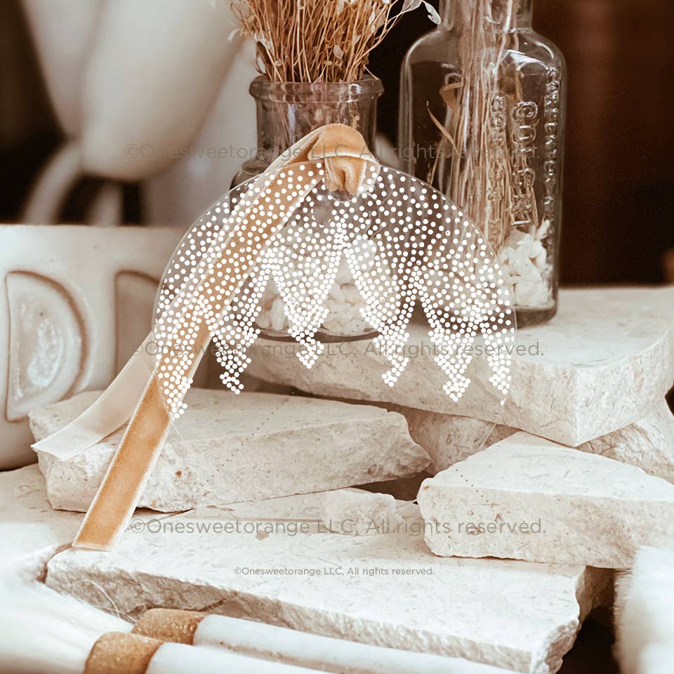 Acrylic Christmas Forest Ornament