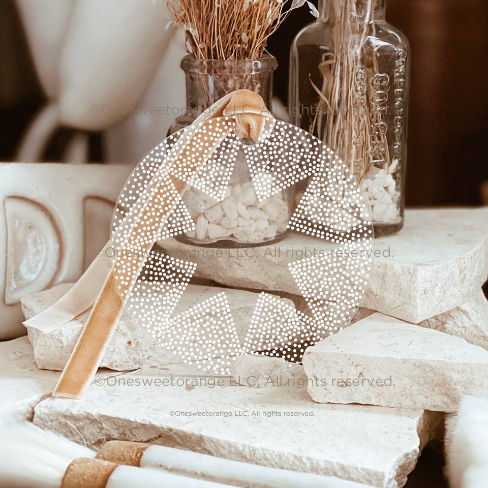 Acrylic Christmas Star Ornament