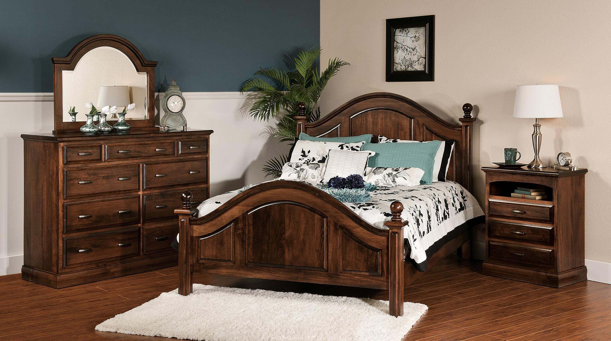 Amish Adrianna Bed-Bed-The Amish House