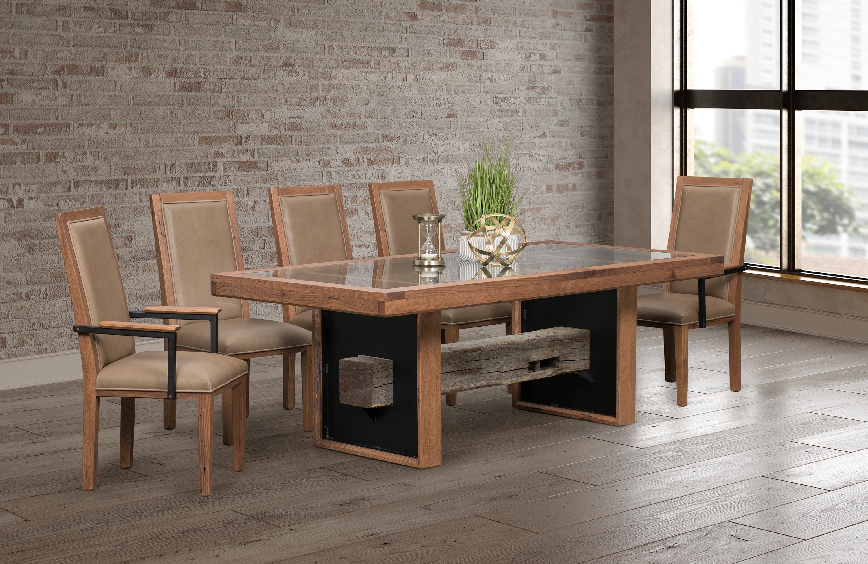Amish 1869 Barnwood Table-Dining Table-The Amish House