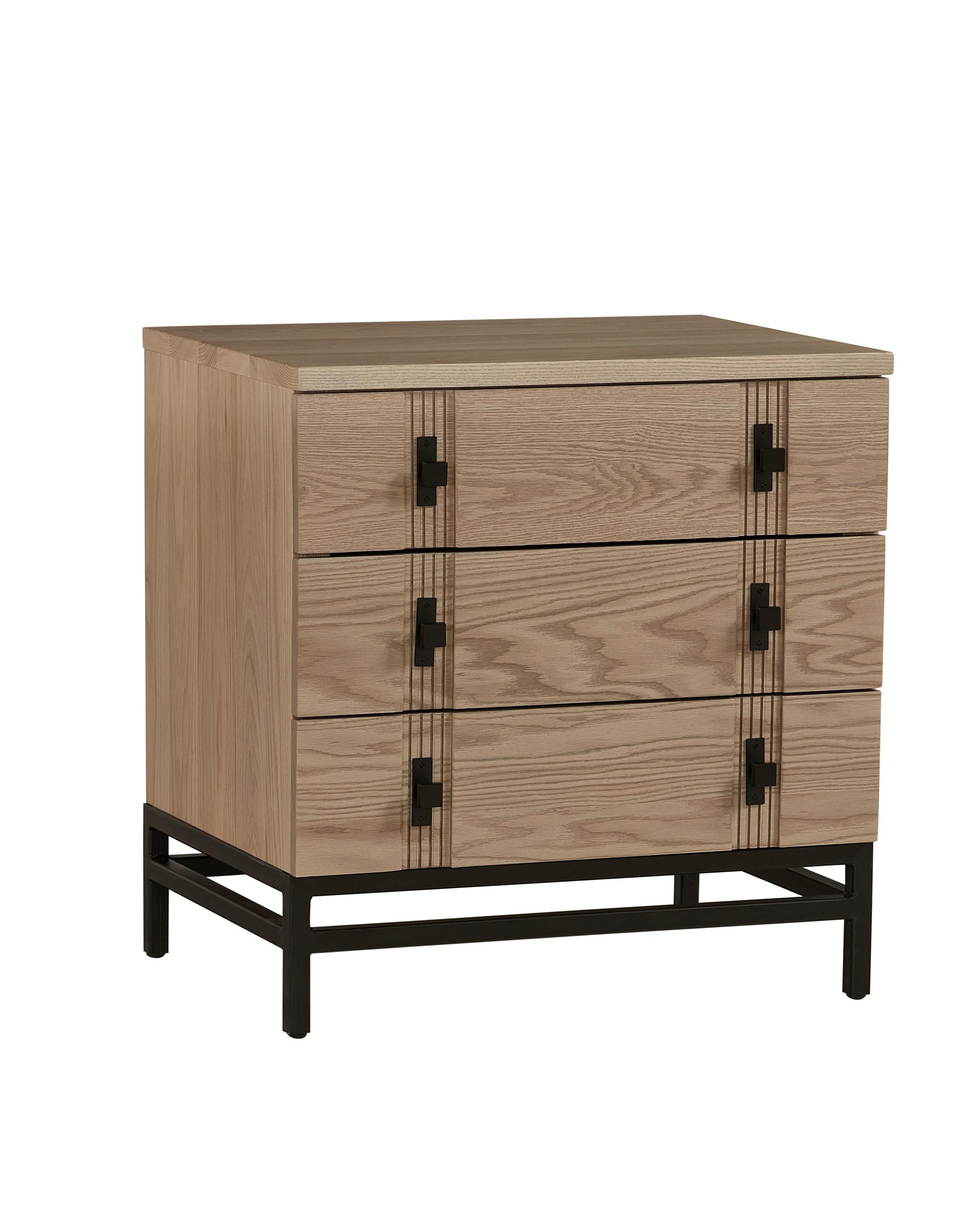 Amish Abshire Three Drawer Nightstand-Nightstand-The Amish House
