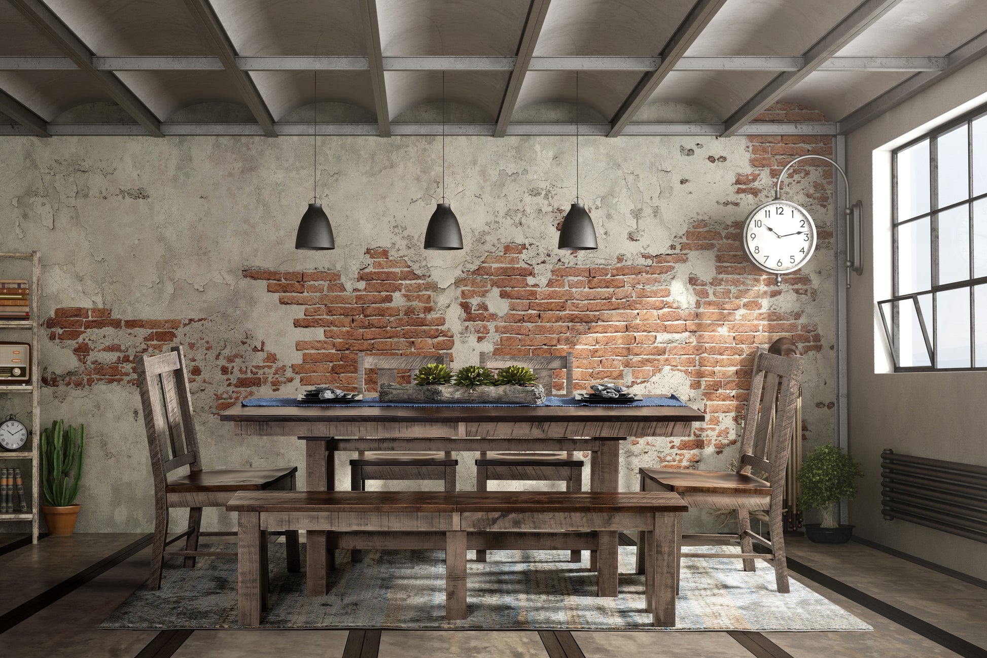 Amish Alamo Trestle Table