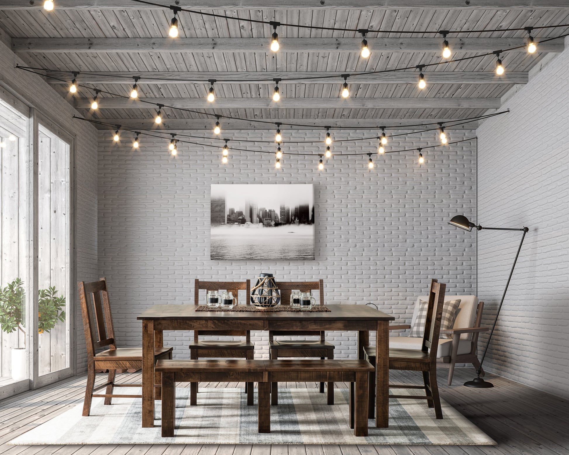 Amish Alamo Trestle Table - Quick Ship