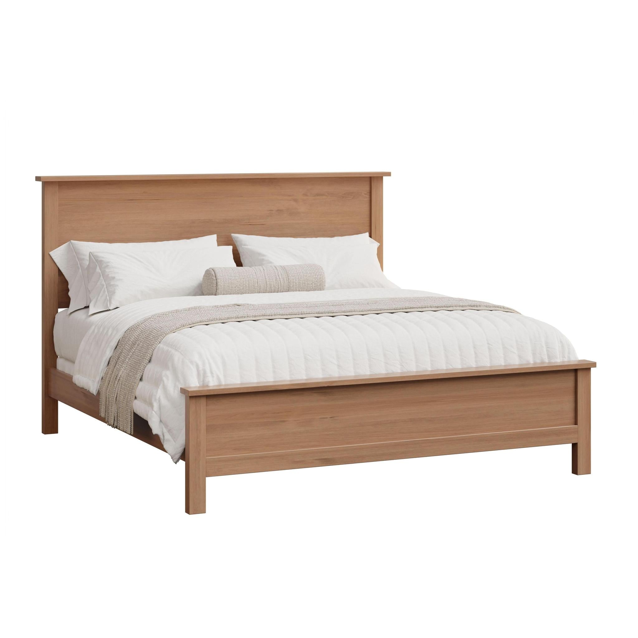 Amish Amanda Flat Panel Bed-Bed-The Amish House