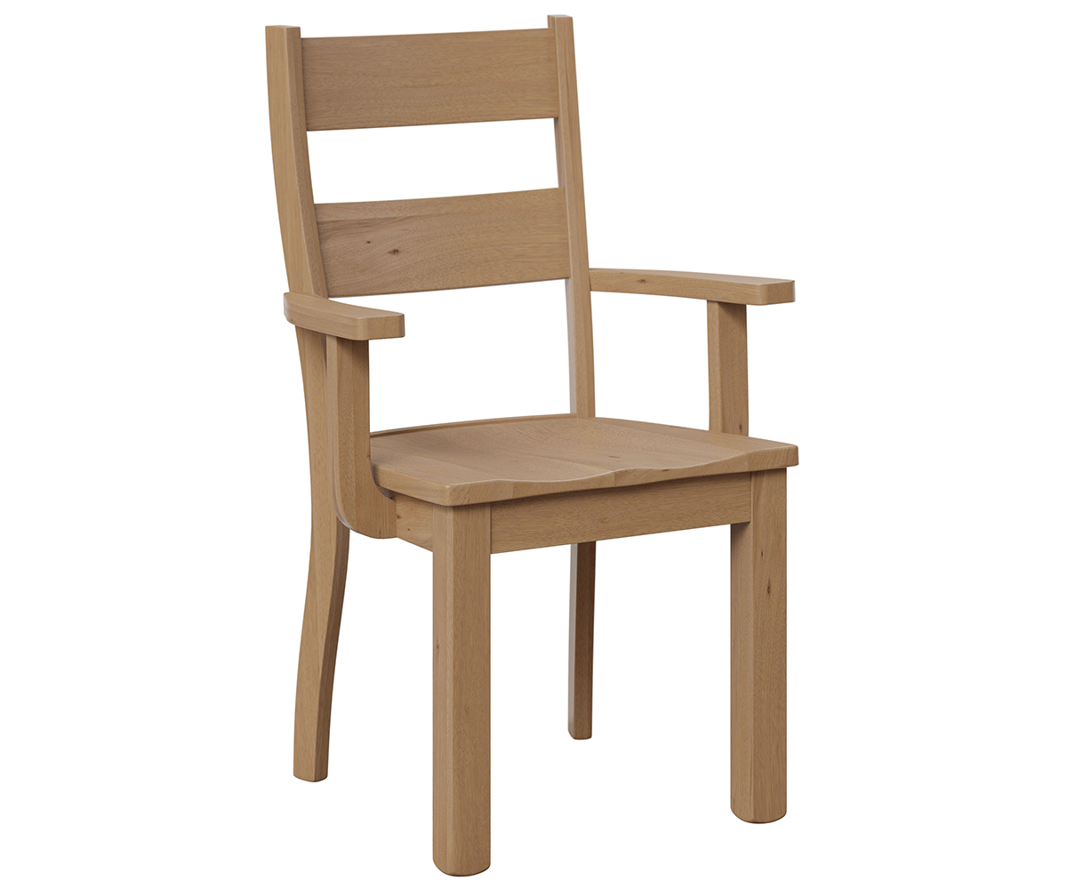 Amish Amhurst Chair-Chair-Arm Chair-Oak-The Amish House