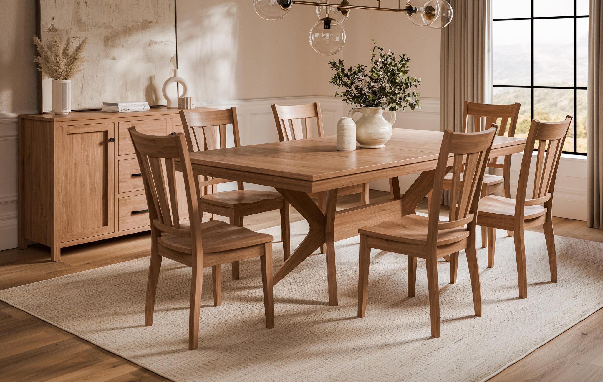 Amish Anders Trestle Table-Dining Table-The Amish House