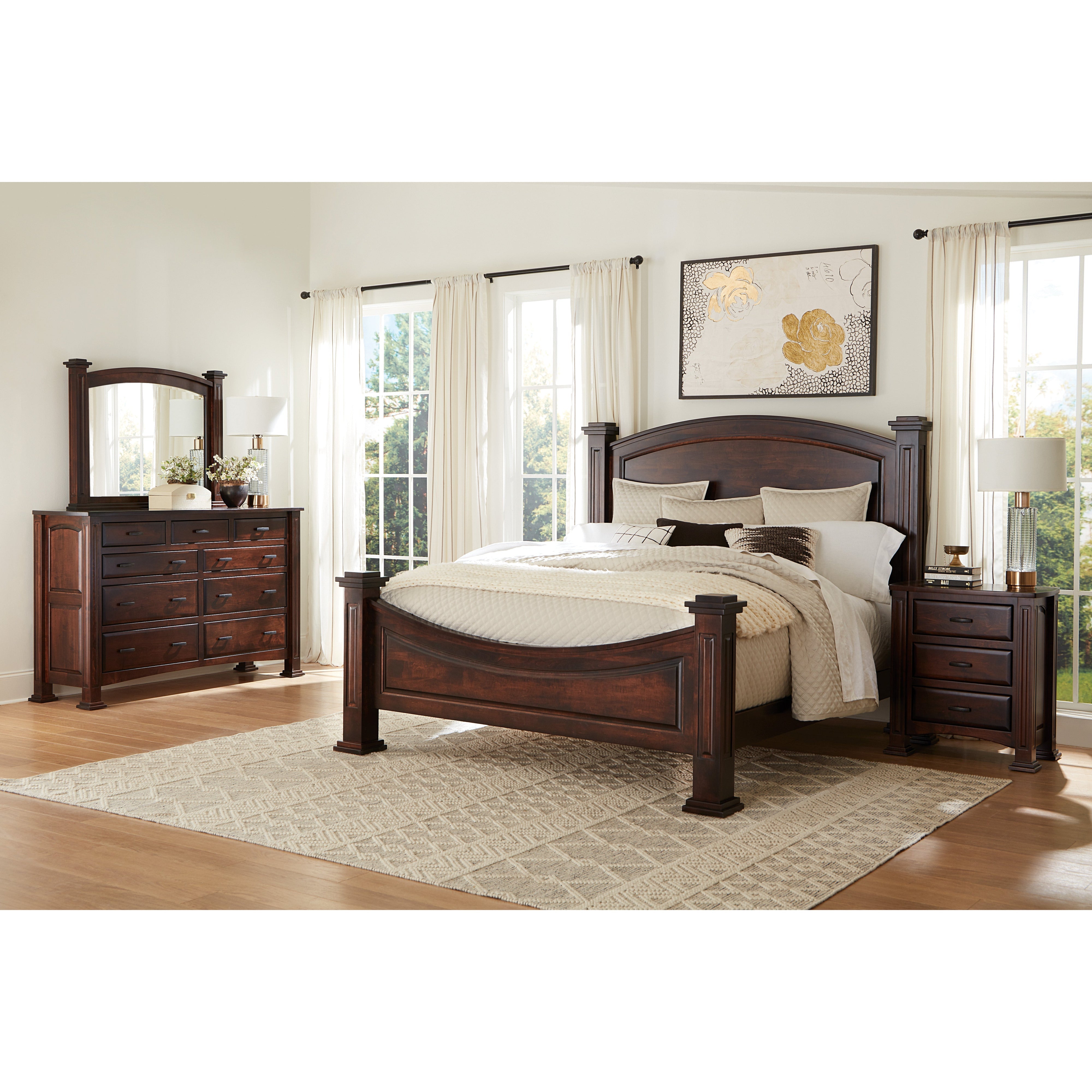 Amish Arrington Arch Panel Bed