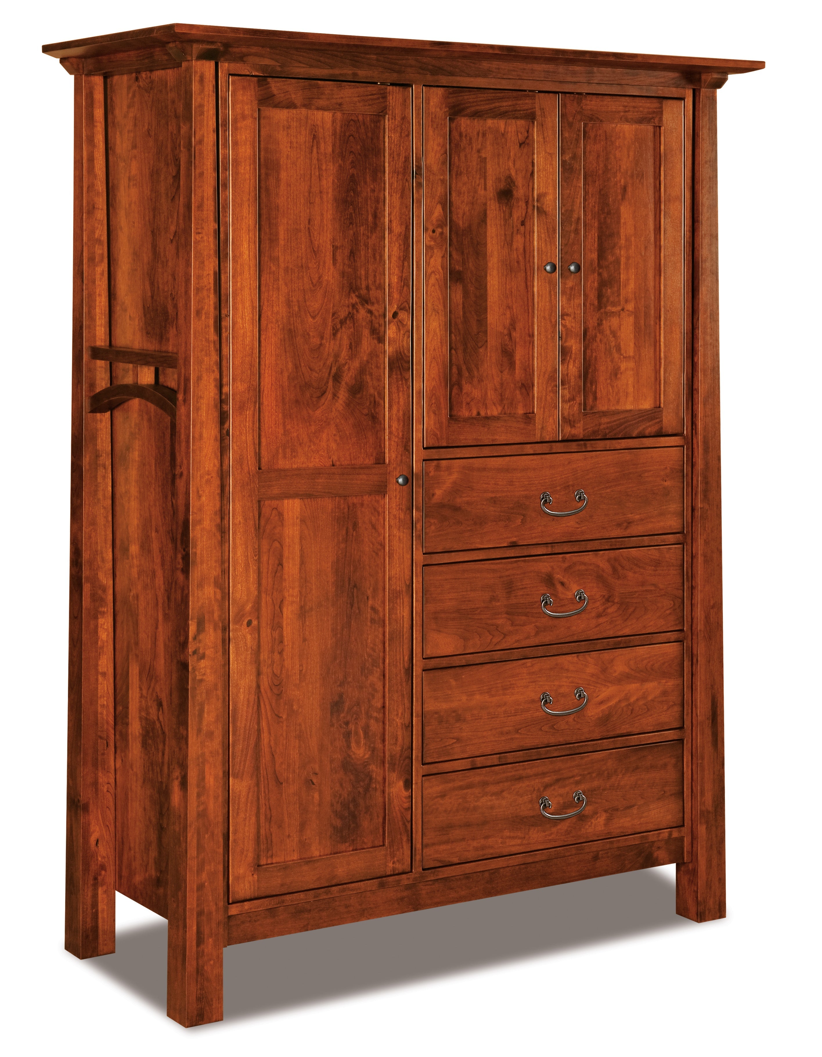 american made amish artesa four drawer and three door chifforobe