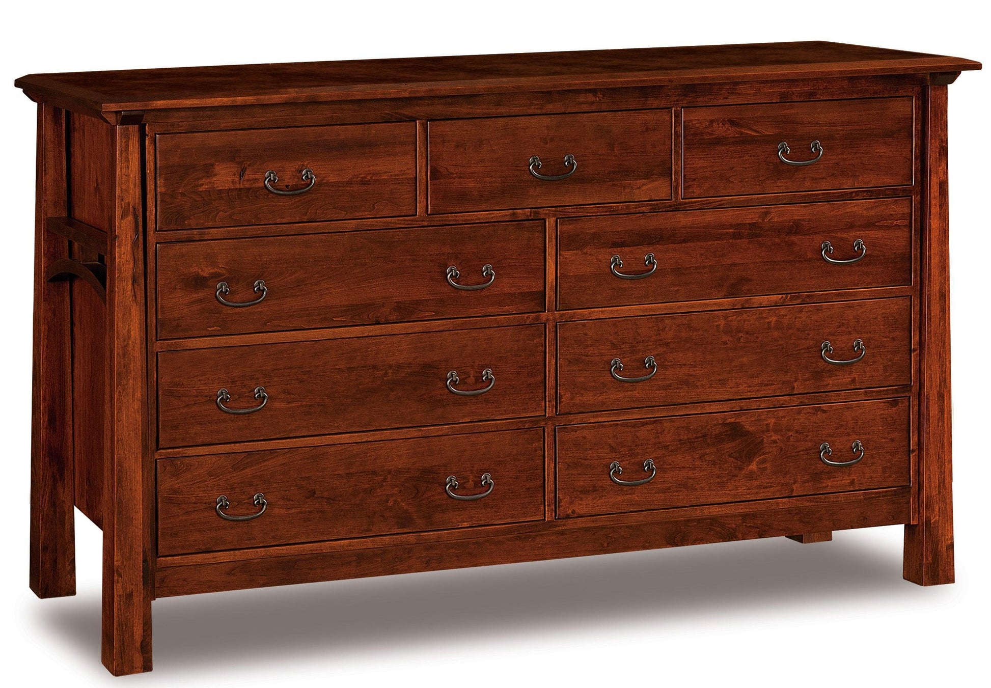 american made amish artesa nine drawer dresser 