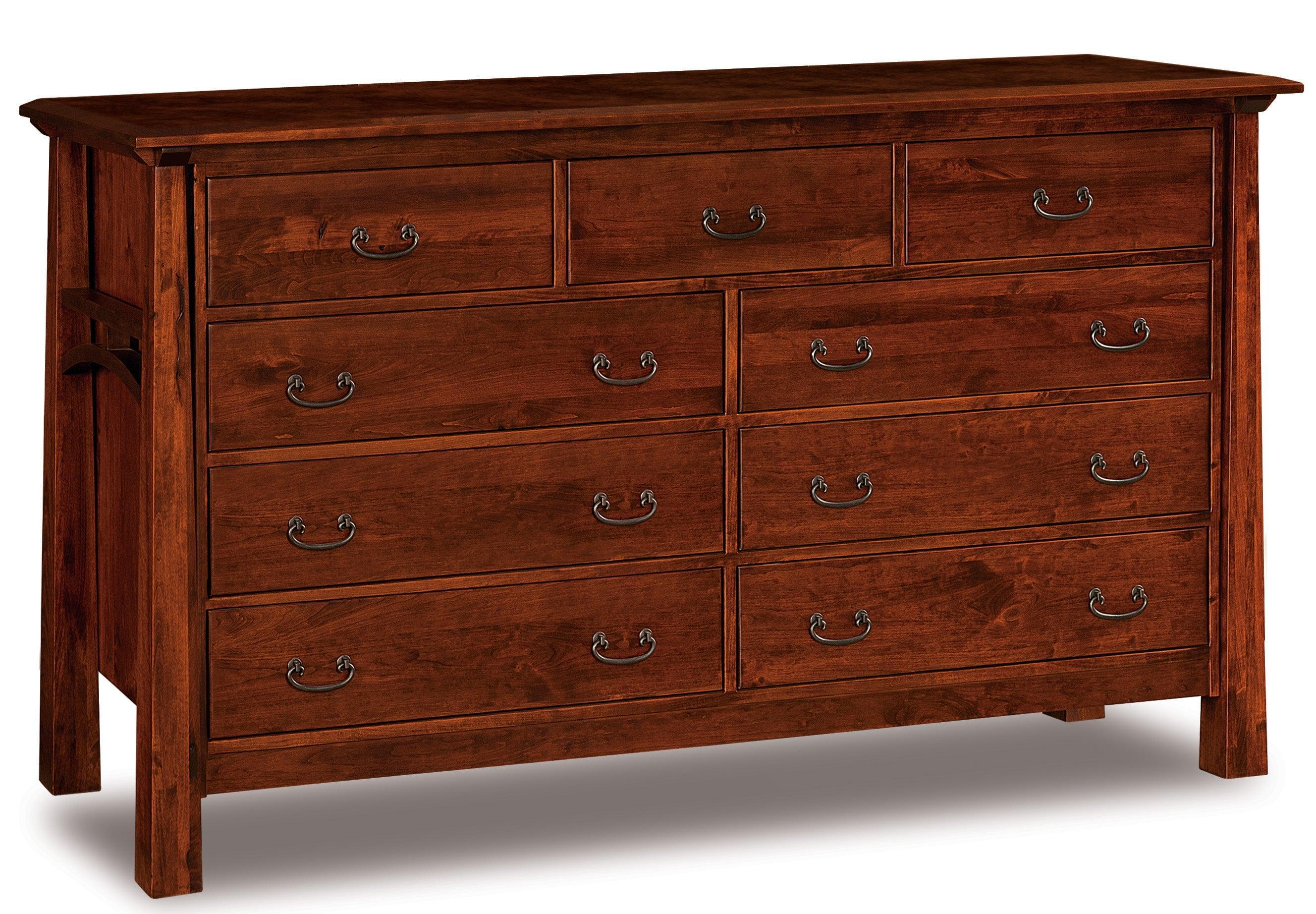 american made amish artesa nine drawer dresser 