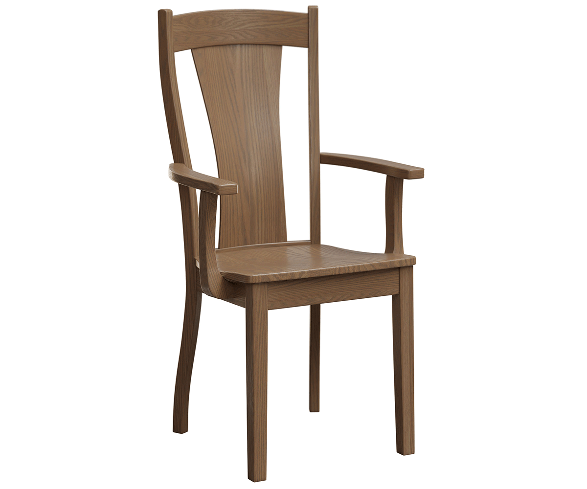 Amish Ashville 40" Chair-Chair-Arm Chair-Oak-The Amish House