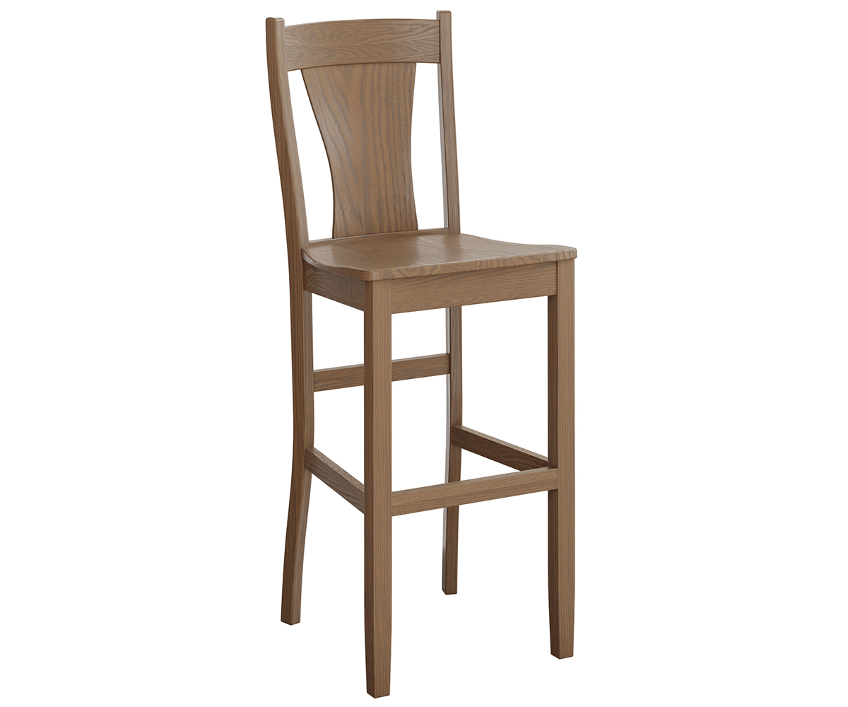 Amish Ashville Stationary Bar Chair