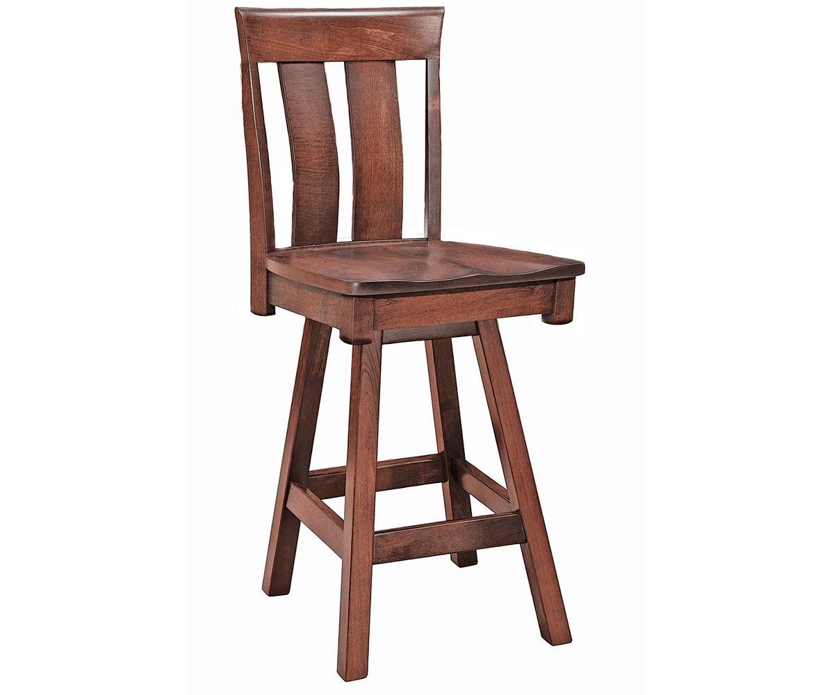 Amish Avalon Swivel Bar Chair
