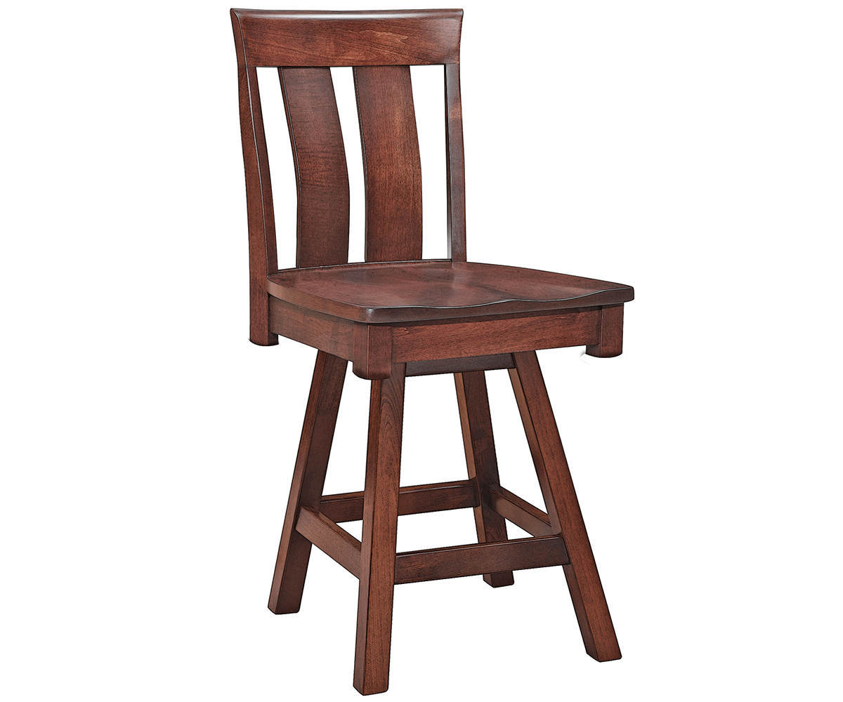 Amish Avalon Swivel Bar Chair