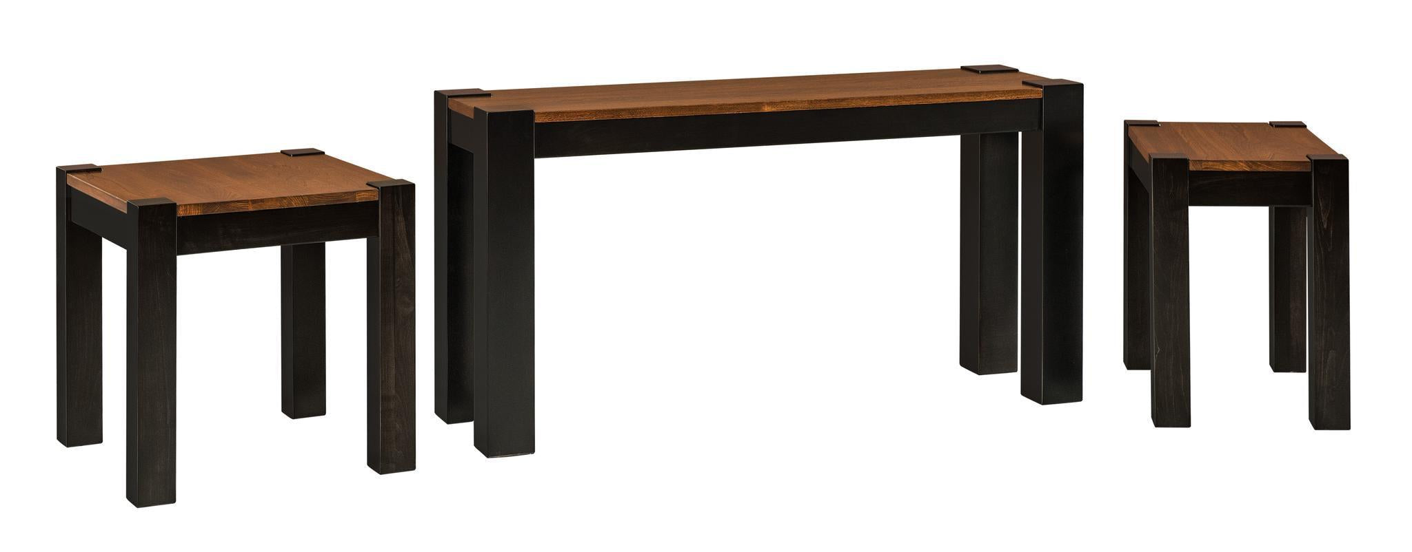 Amish Avion Living Room End Table-End Table-Series AV1624E-Brown Maple-The Amish House