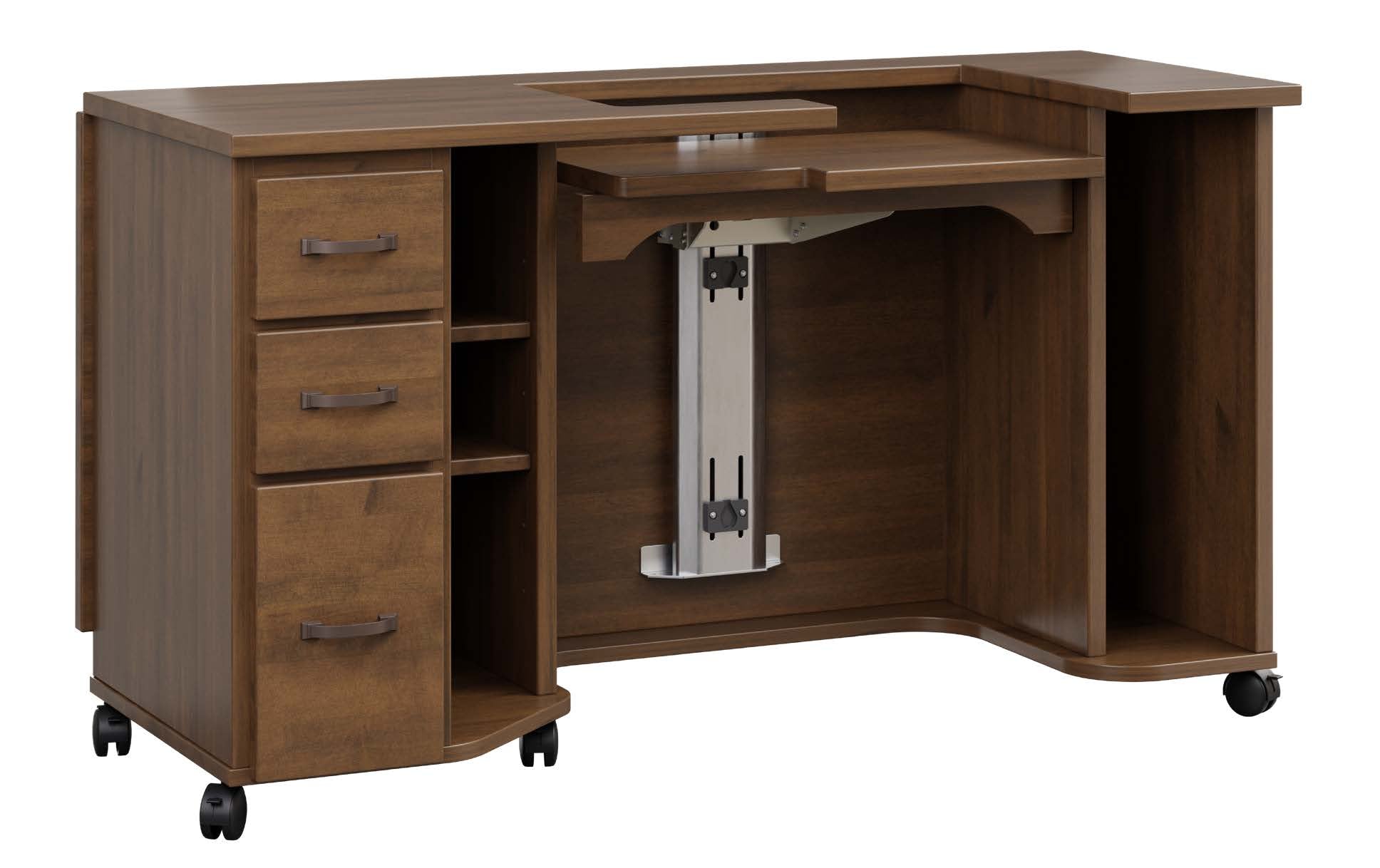 amish sewing cabinet in hard maple