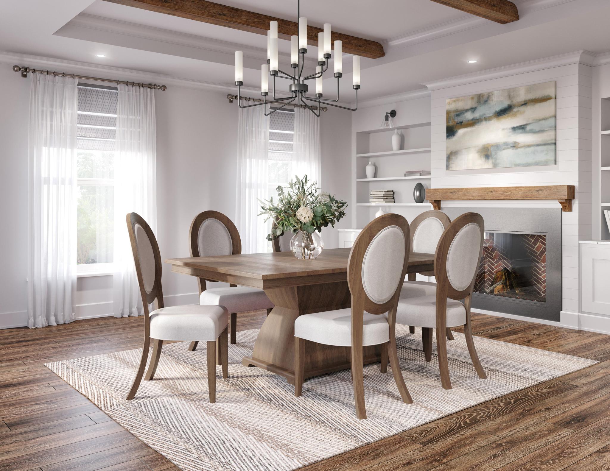 Amish Bilton Pedestal Dining Table
