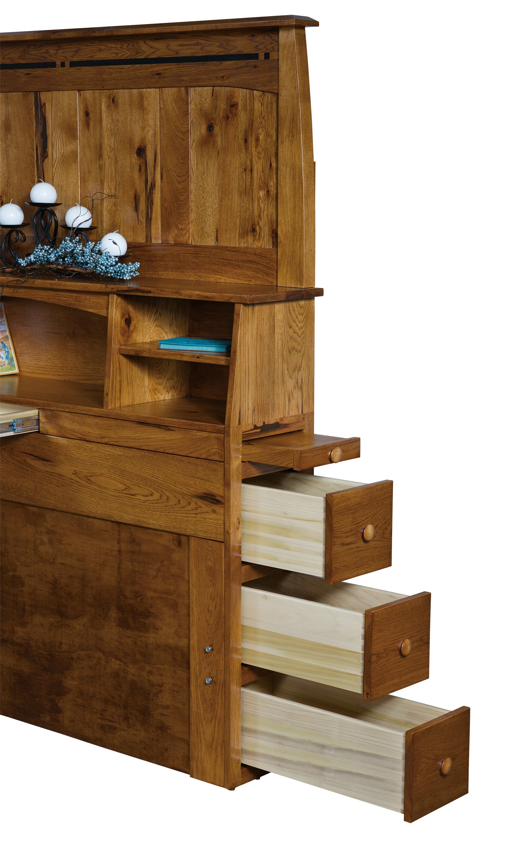 Amish Boulder Creek Bookcase Bed - Thumbnail 2