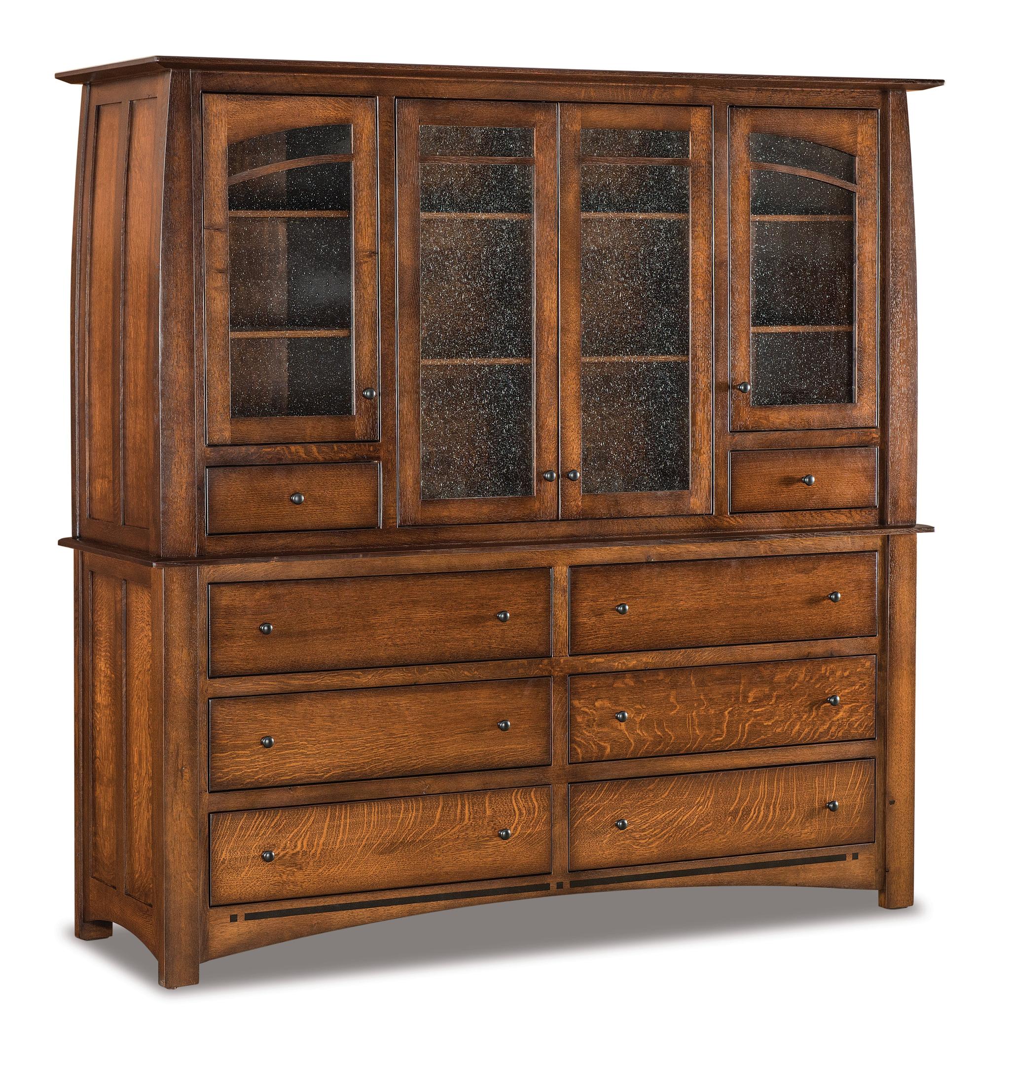 american made amish boulder creek mule chest with glass doors