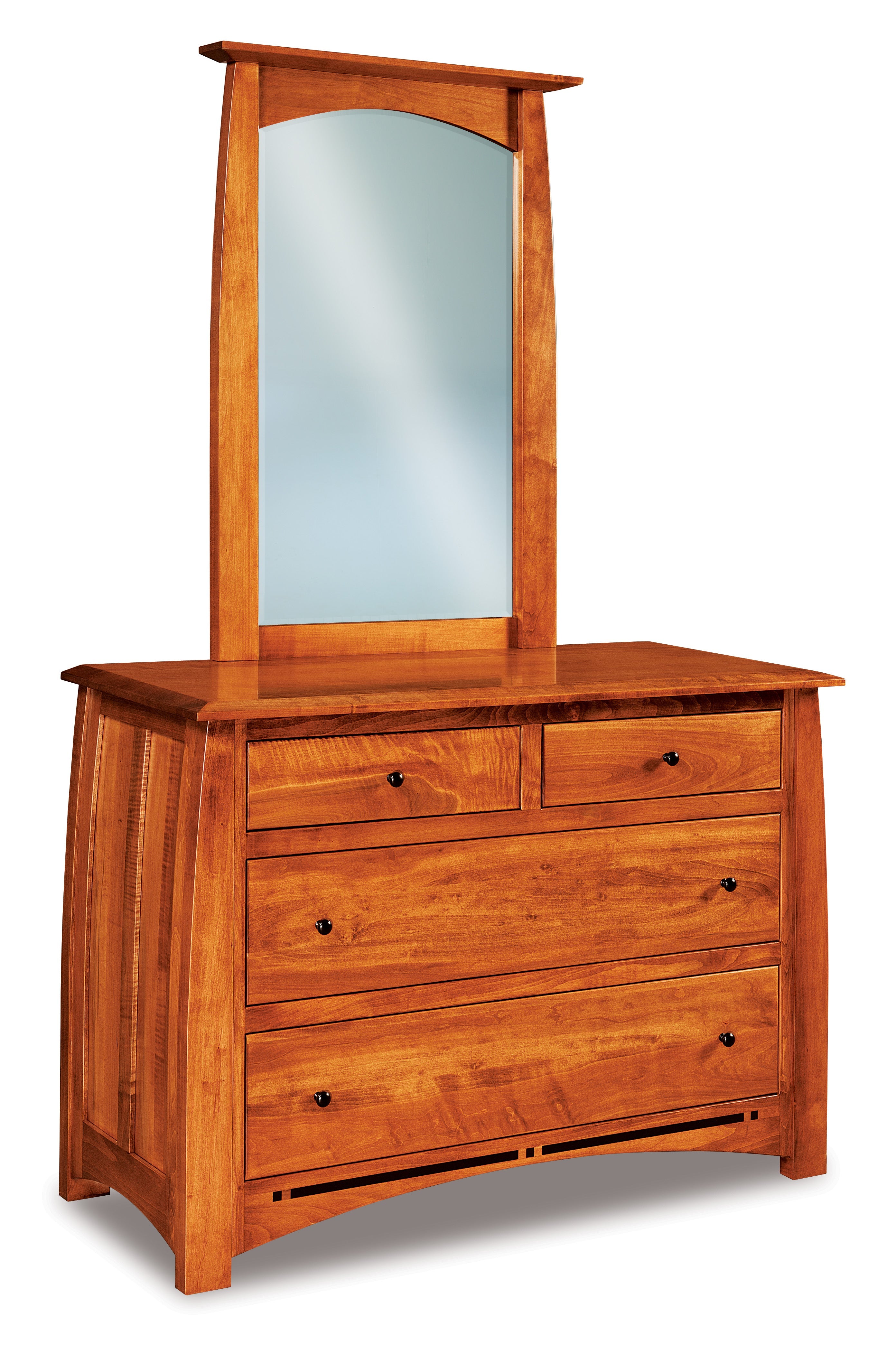 american made amish boulder creek four drawer dresser with mirror