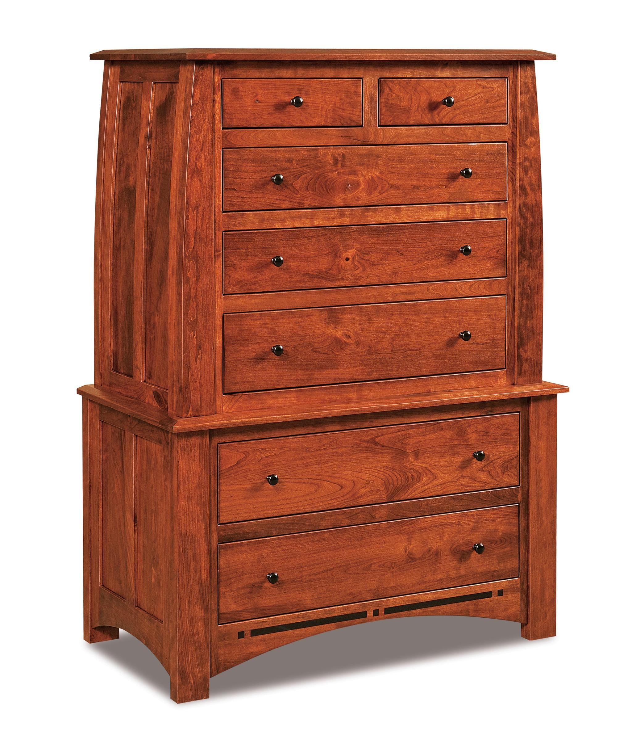 american made amish boulder creek seven drawer chest