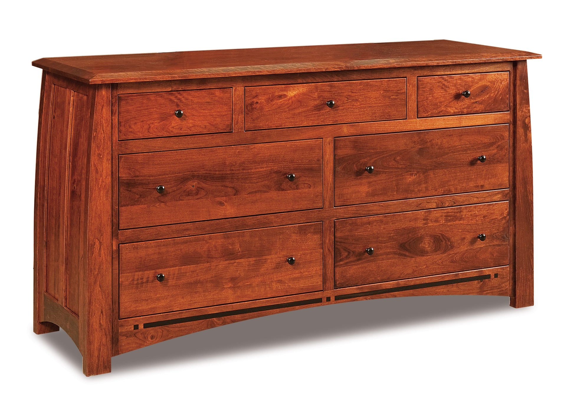 american made amish boulder creek seven drawer dresser 