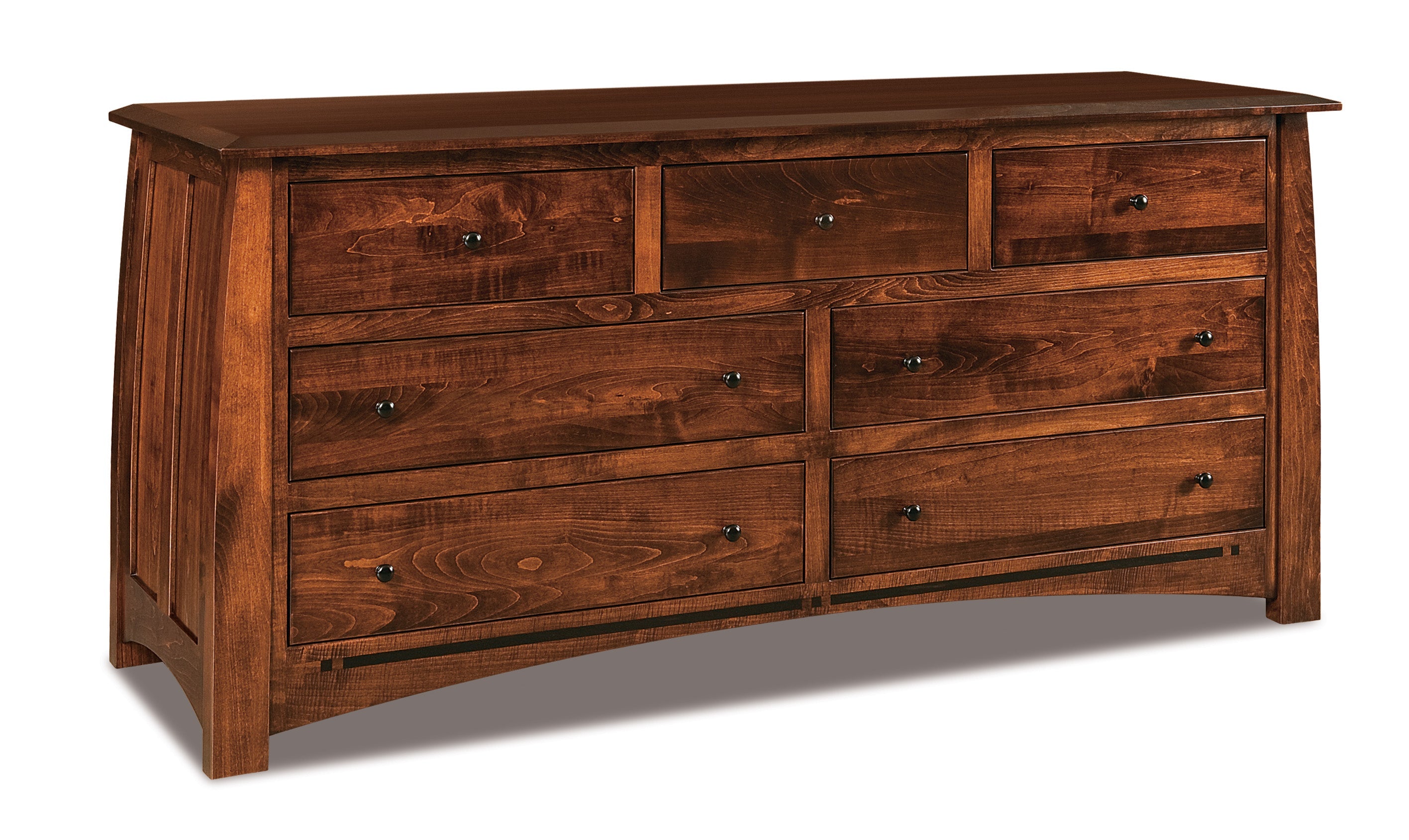 american made amish boulder creek seven drawer dresser 