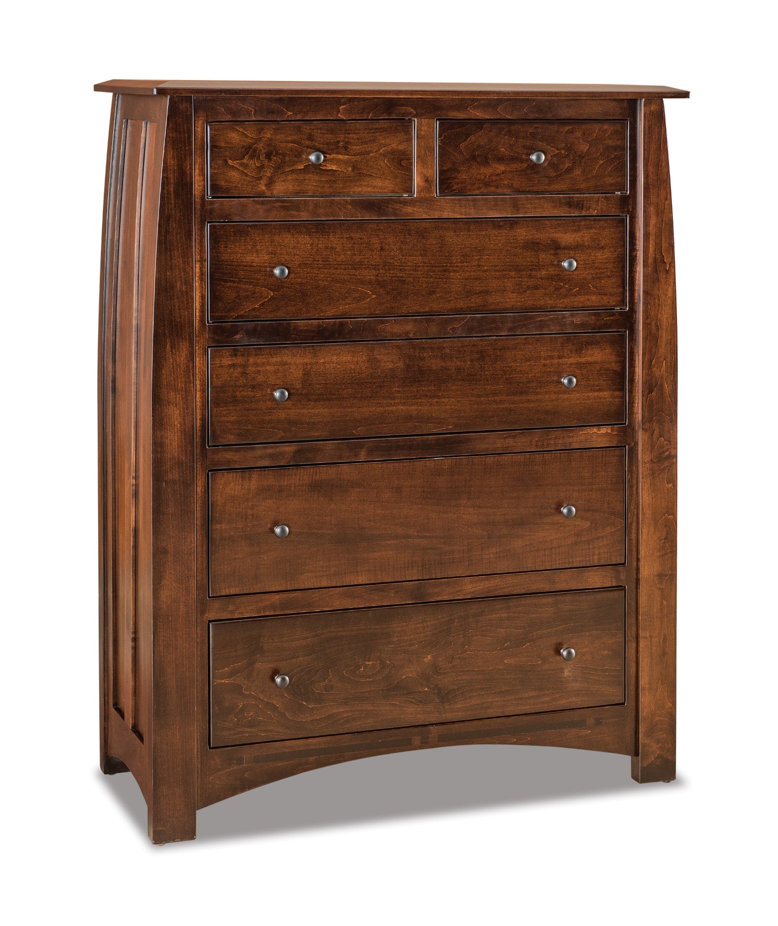american made amish boulder creek six drawer chest
