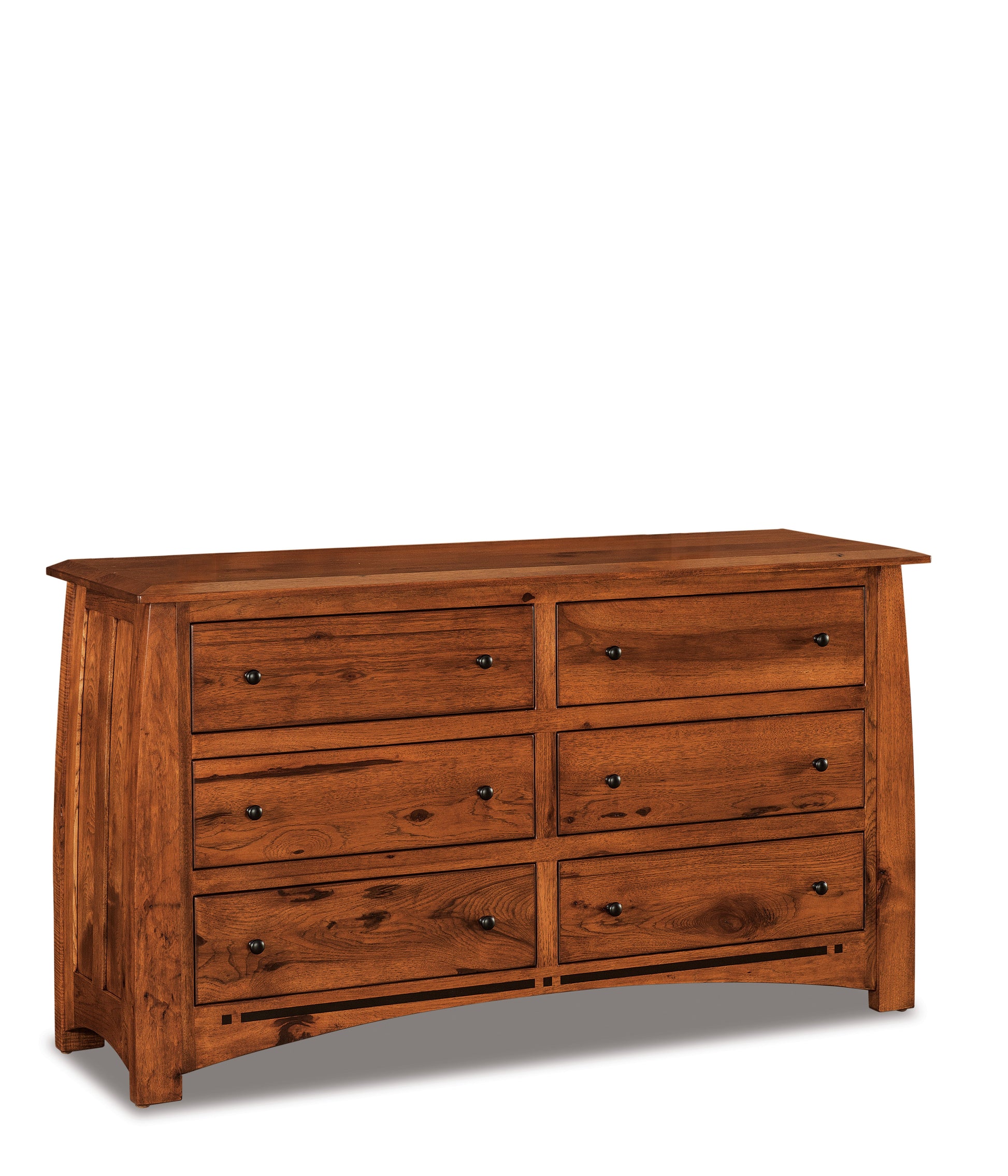 american made amish boulder creek six drawer dresser 