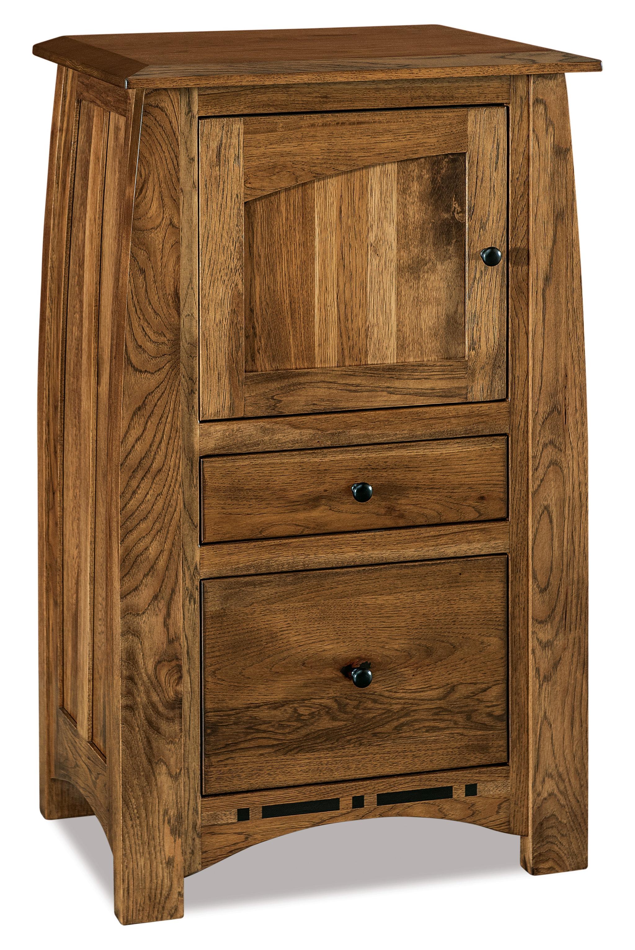 american made amish boulder creek two drawer one drawer CPAP nightstand