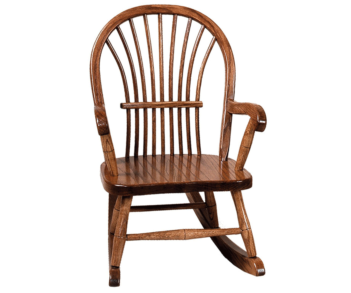 Amish Bow Sheaf Childs Rocker