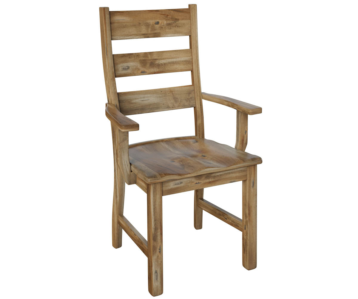Amish Branson 41" Chair-Chair-Arm Chair-Oak-The Amish House