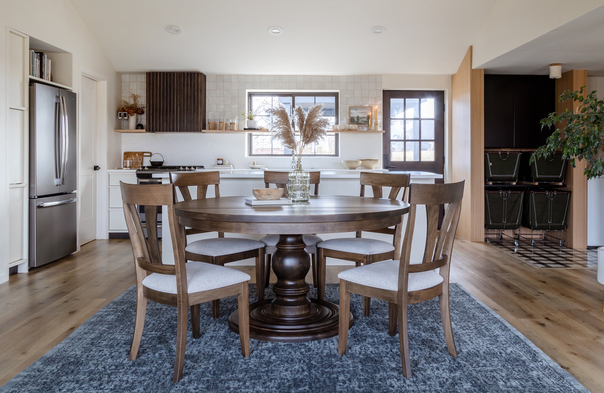 Amish Brentwood Round Table-Dining Table-The Amish House