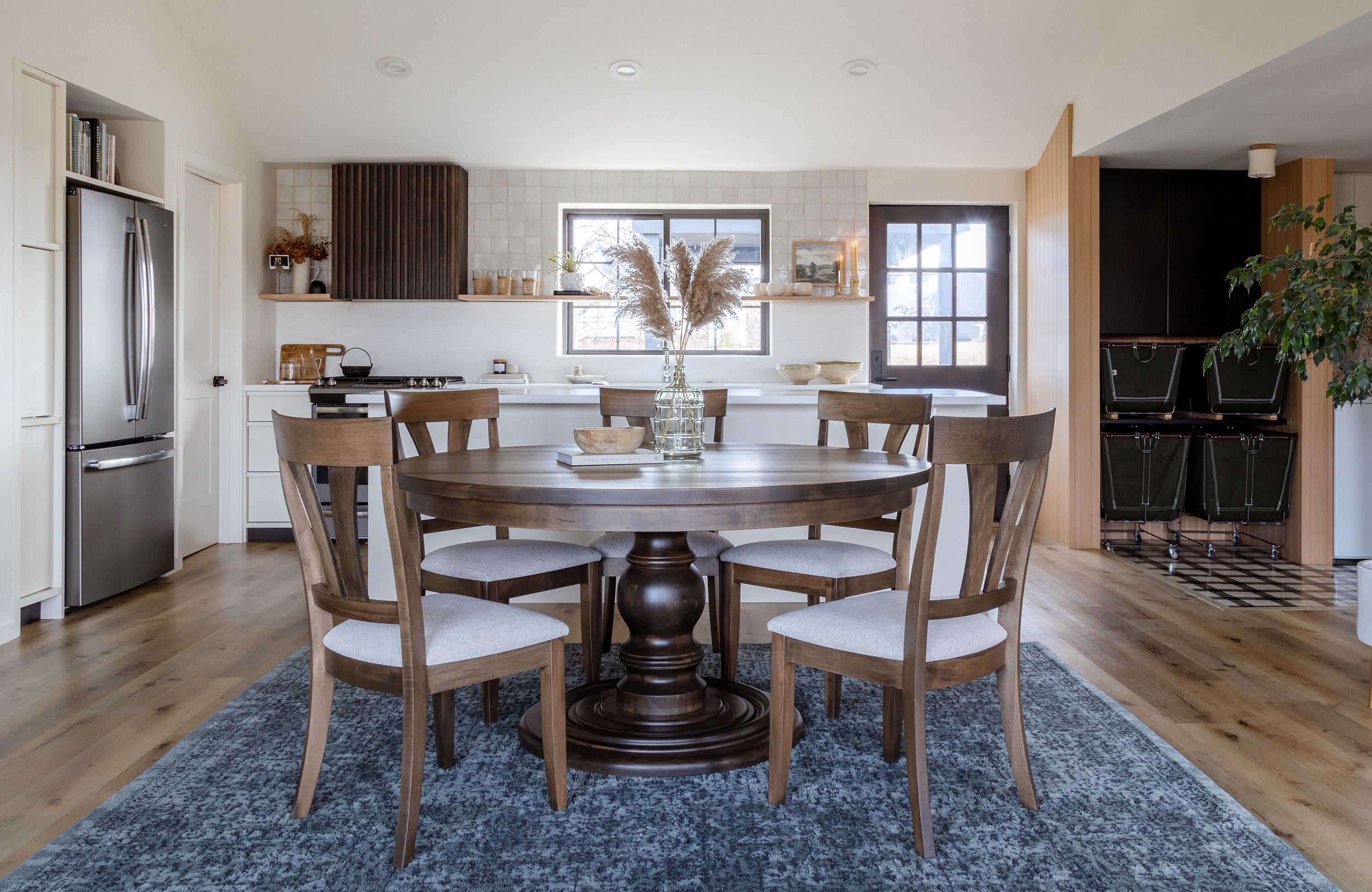 Amish Brentwood Round Table-Dining Table-The Amish House