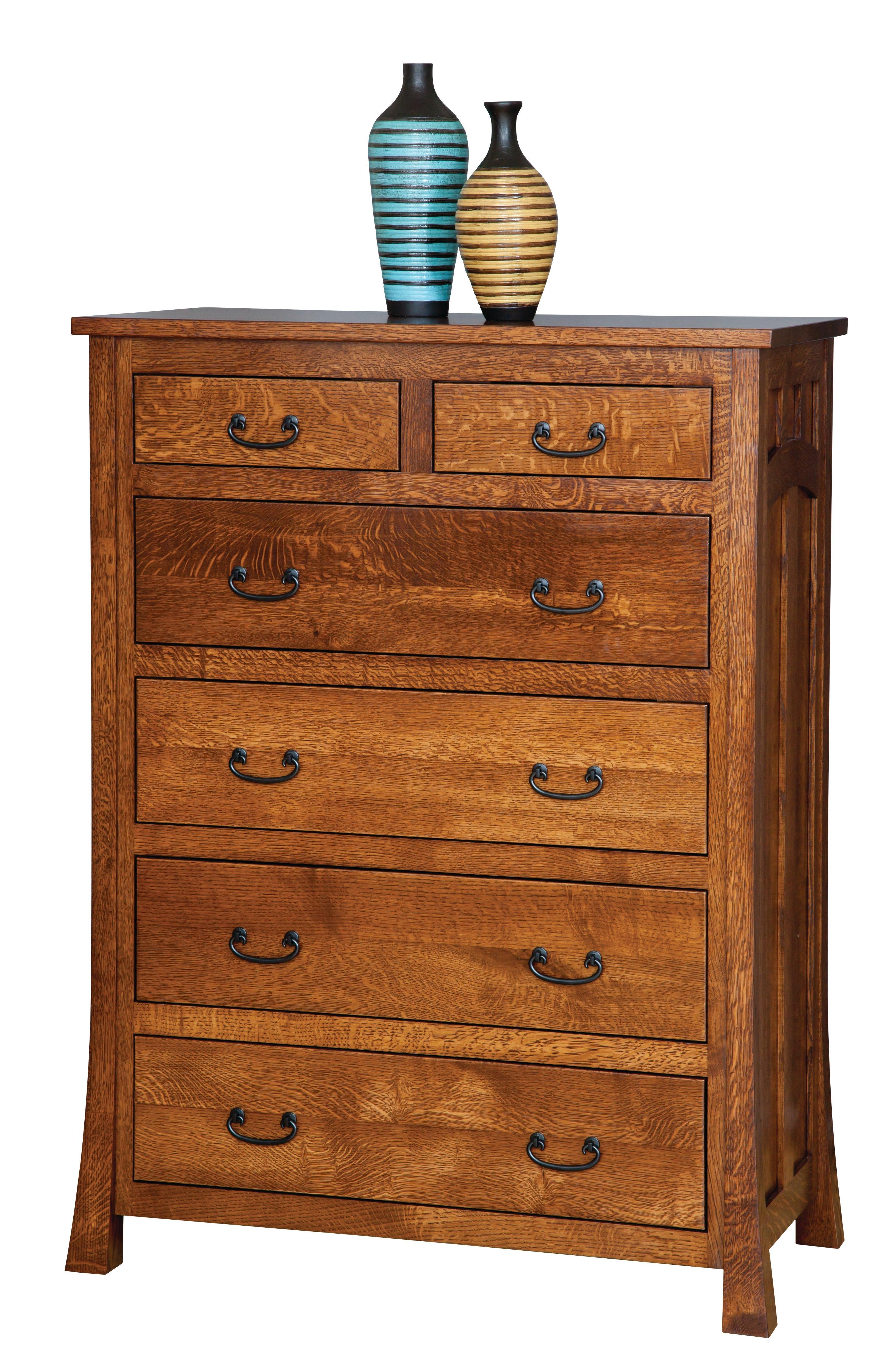 Amish Bridgeport Mission Six Drawer Chest
